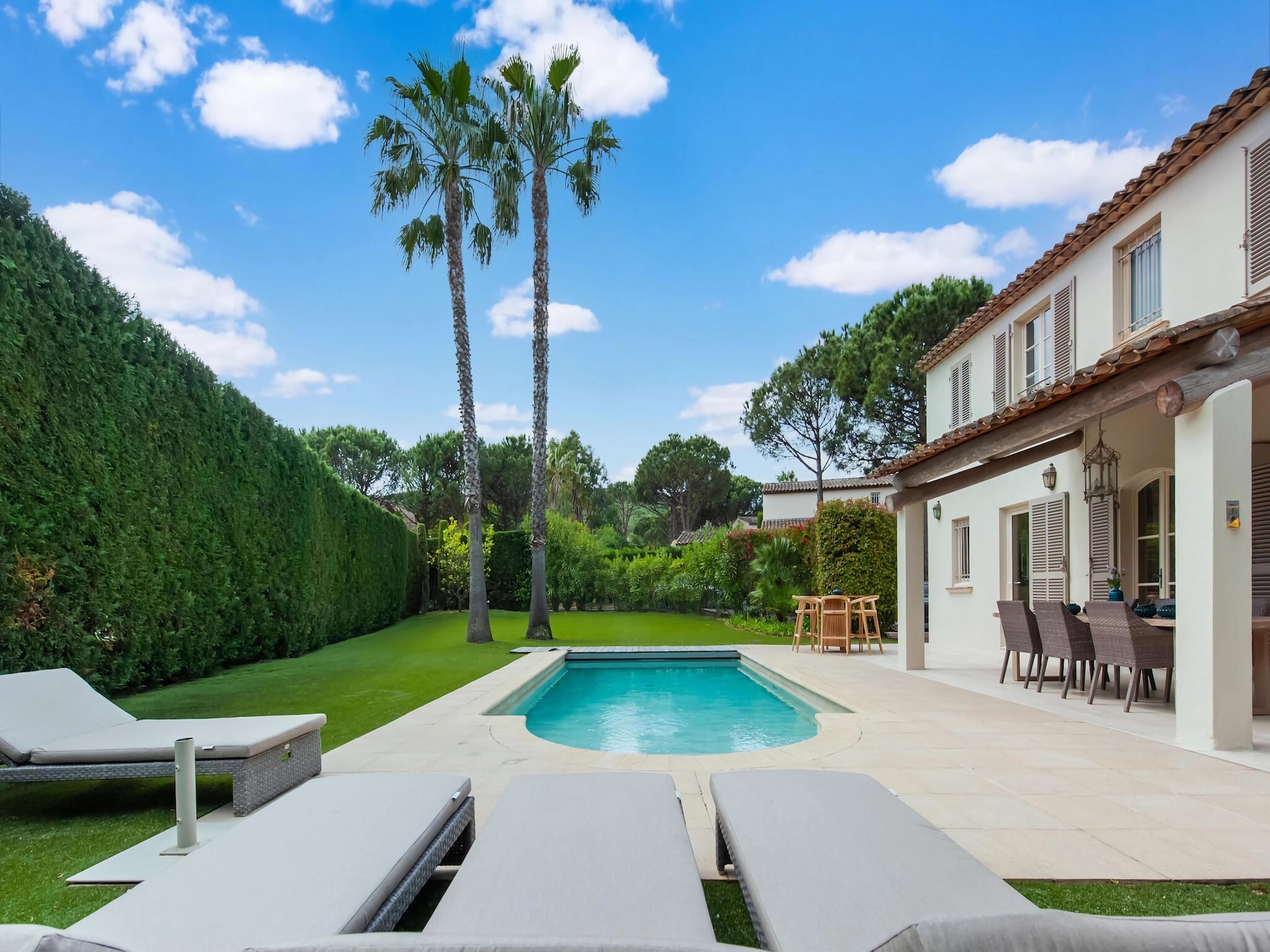 Op 400 m van het strand: Luxe villa met privézwembad in Saint Tropez - foto 8