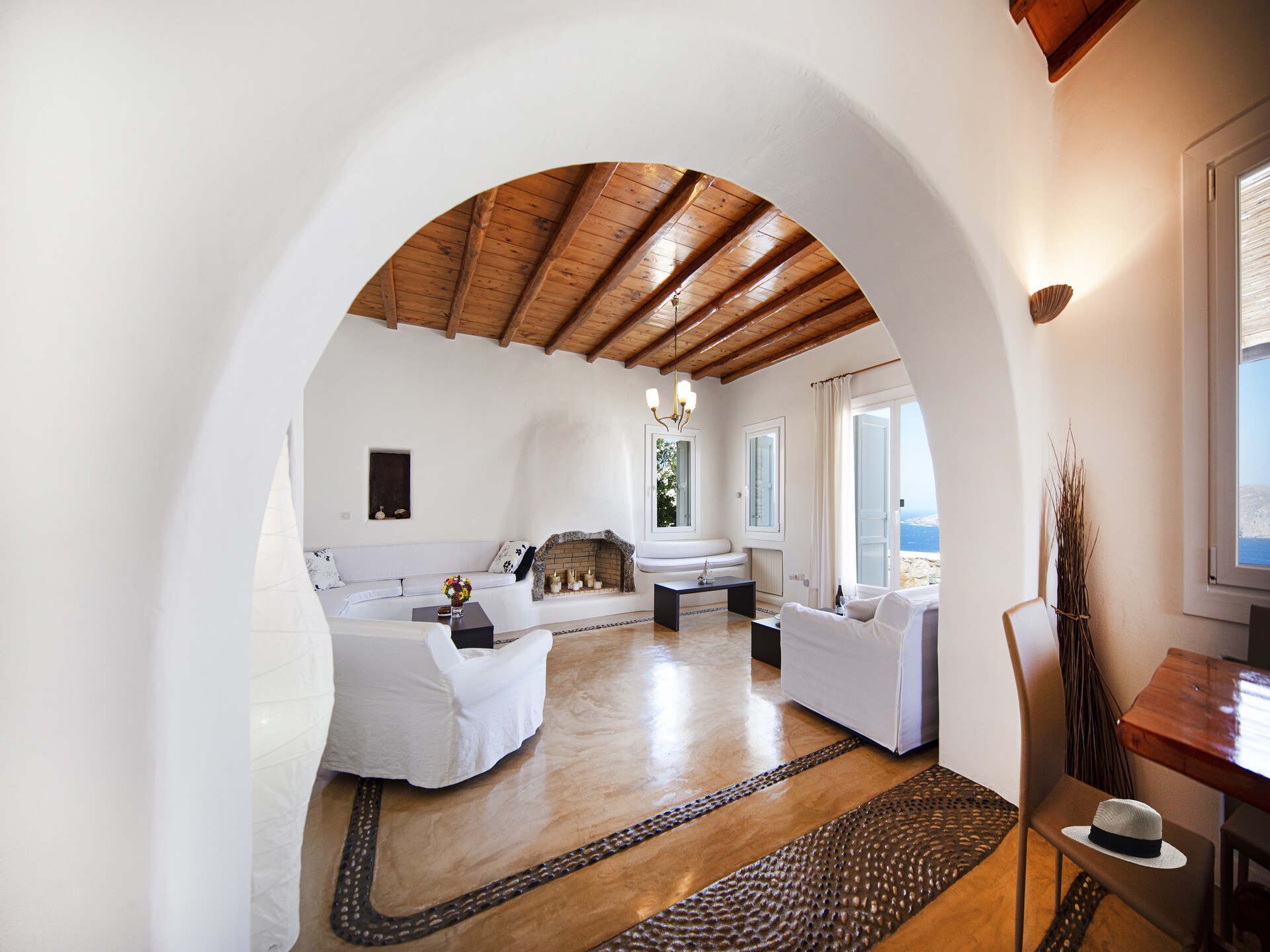 Villa Kappas: Elegante villa met privézwembad en panoramisch zeezicht bij Agios Sostis - foto 13
