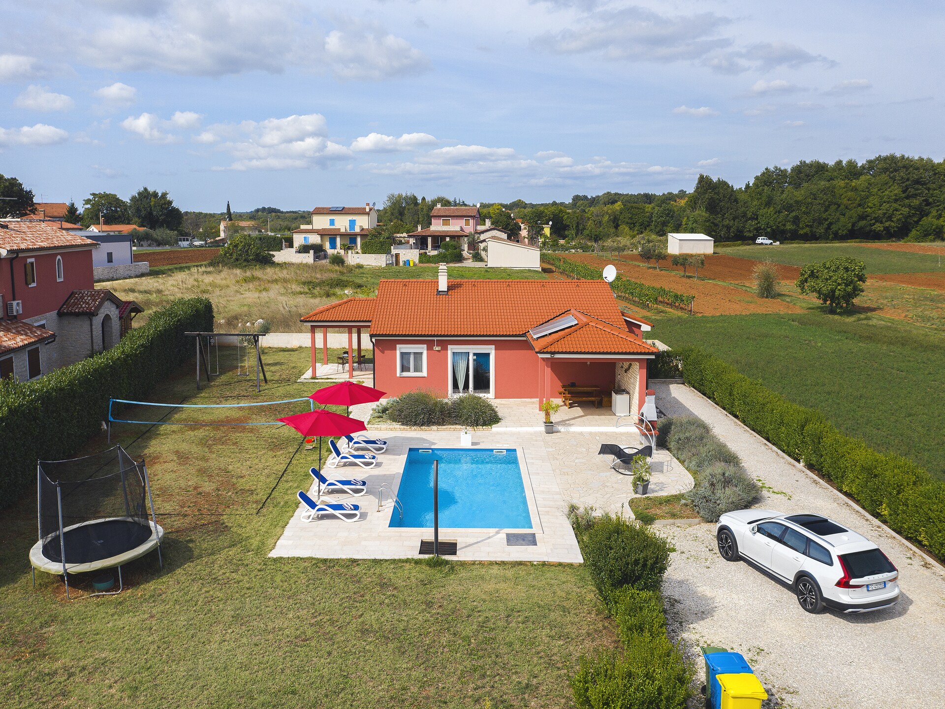 Villa Kata in Rebići: Ruime villa met privézwembad, tuin en zeezicht op 900m - foto 2