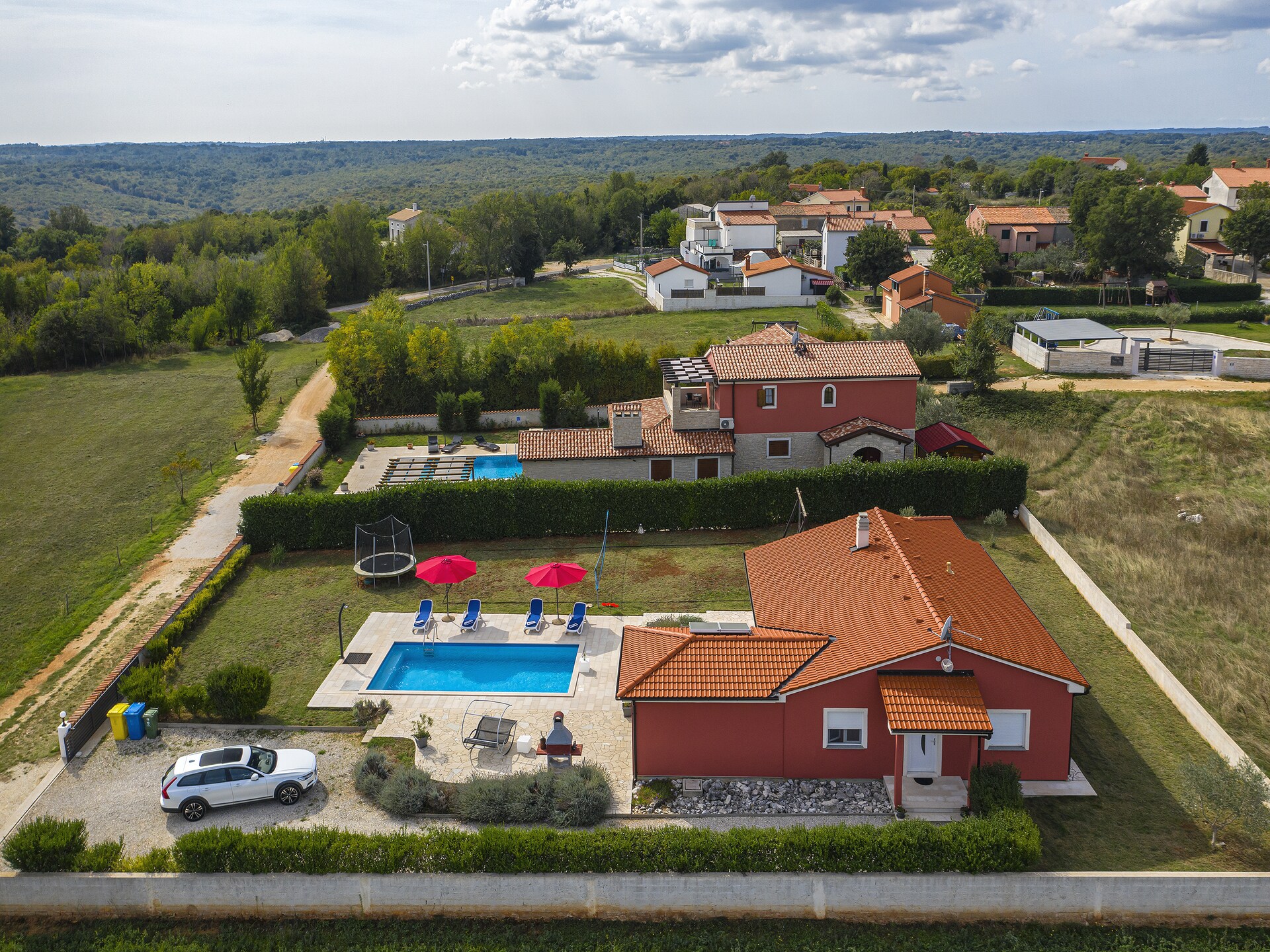 Villa Kata in Rebići: Ruime villa met privézwembad, tuin en zeezicht op 900m - foto 30