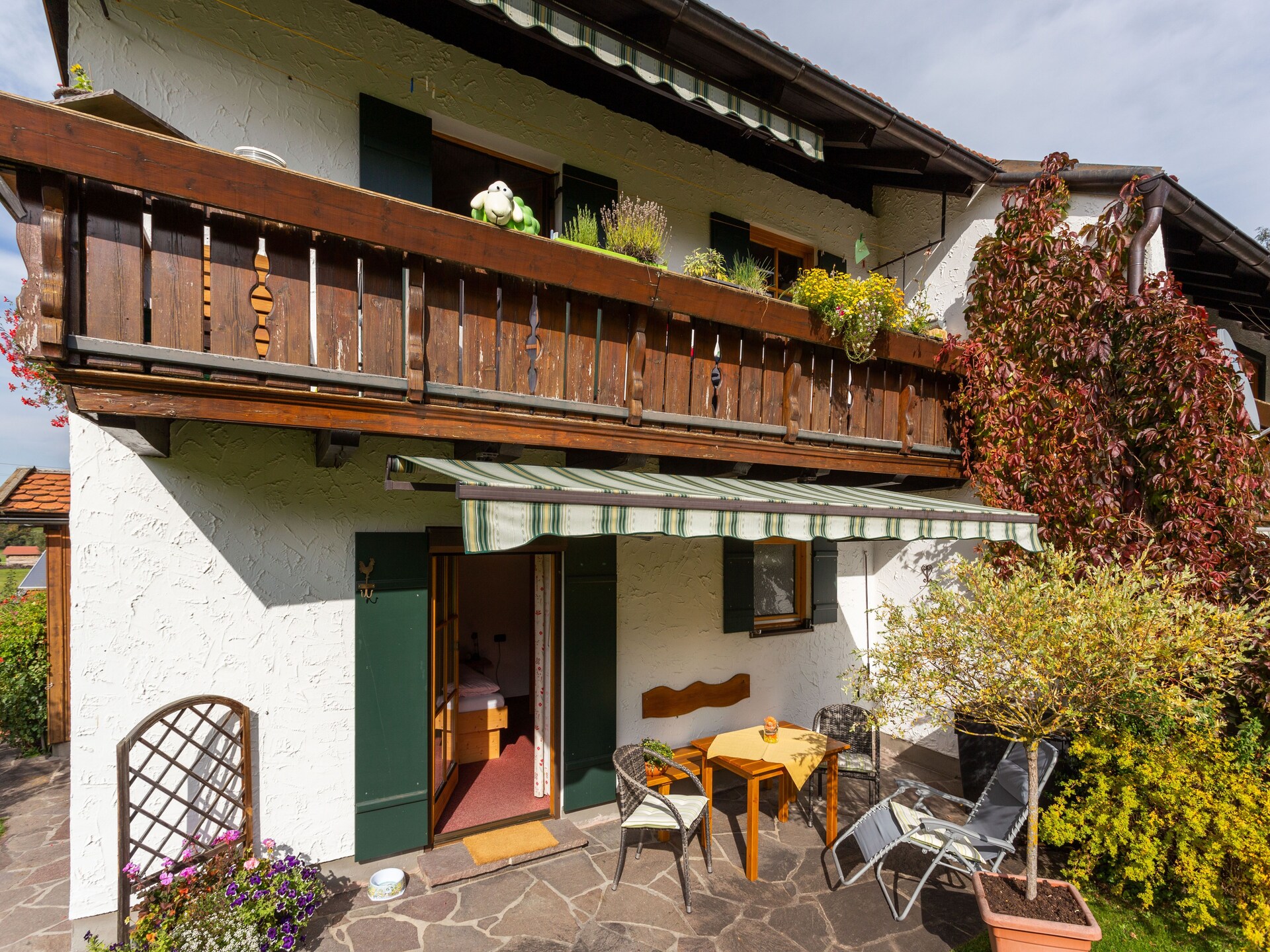 Knus appartement in Trauchgau met tuin, vlakbij skilift en bos - foto 6