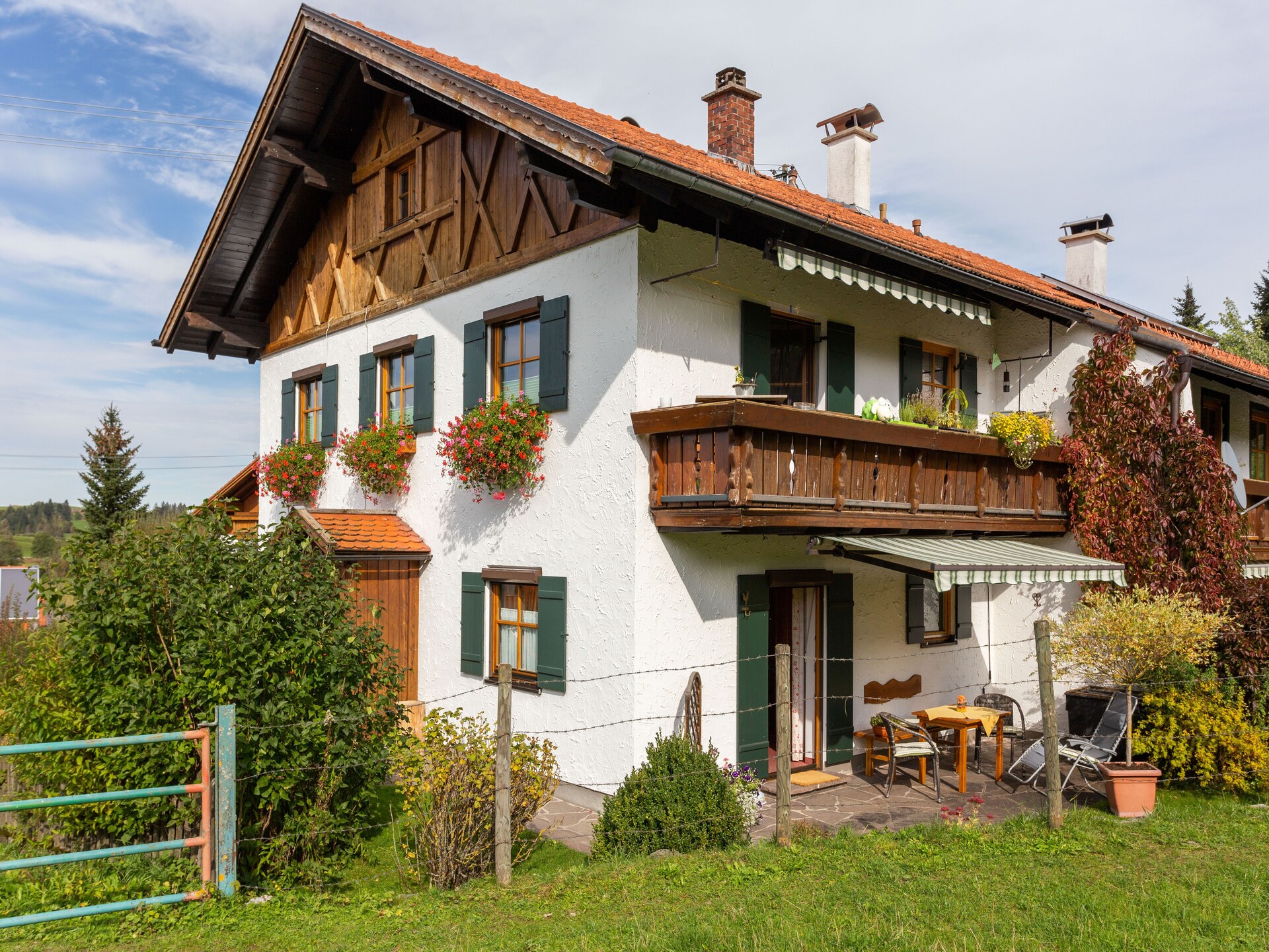 Knus appartement in Trauchgau met tuin, vlakbij skilift en bos - foto 1