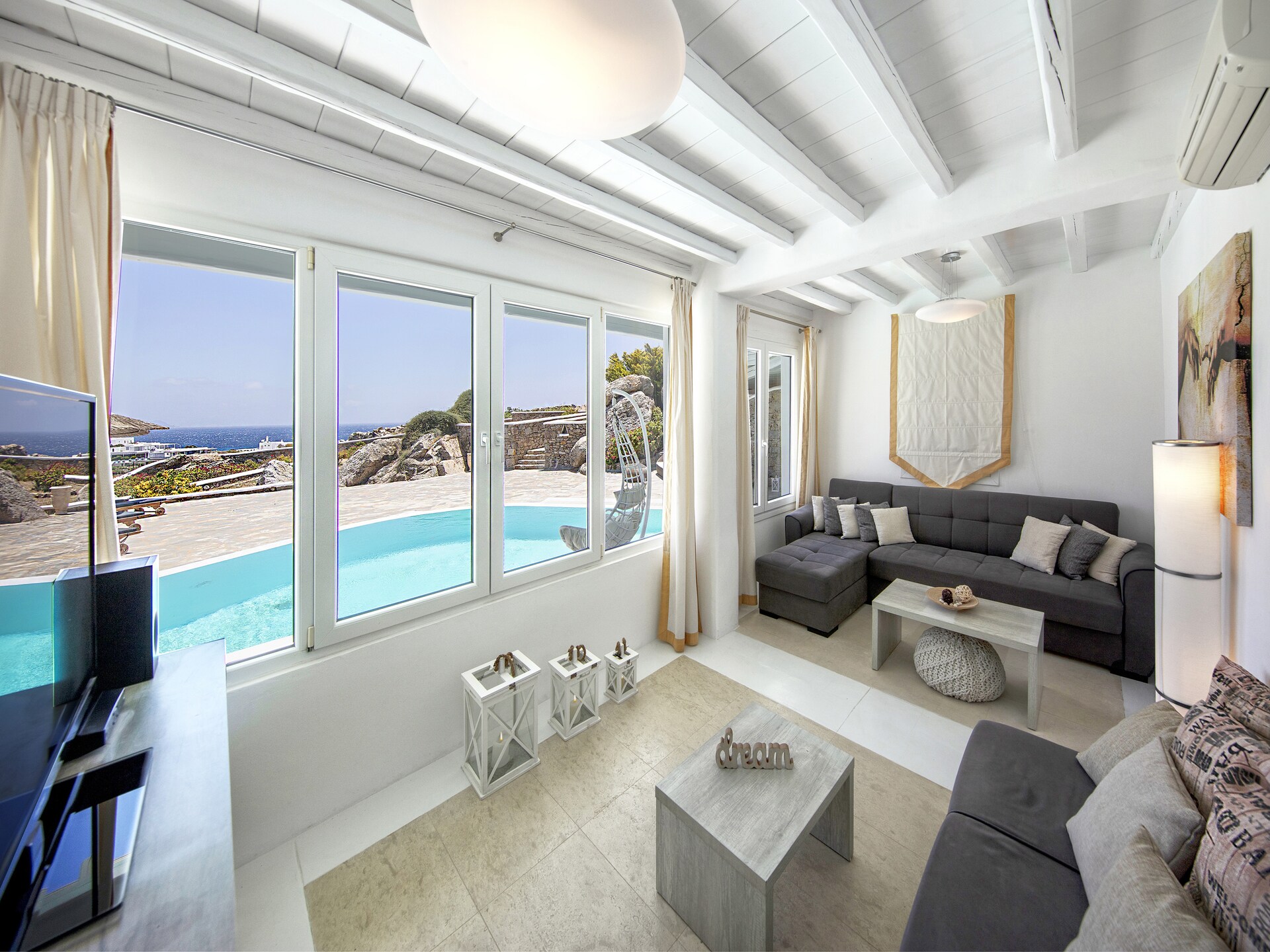 Villa Harmony: Elegante villa met privézwembad nabij Kalafatis strand - foto 7