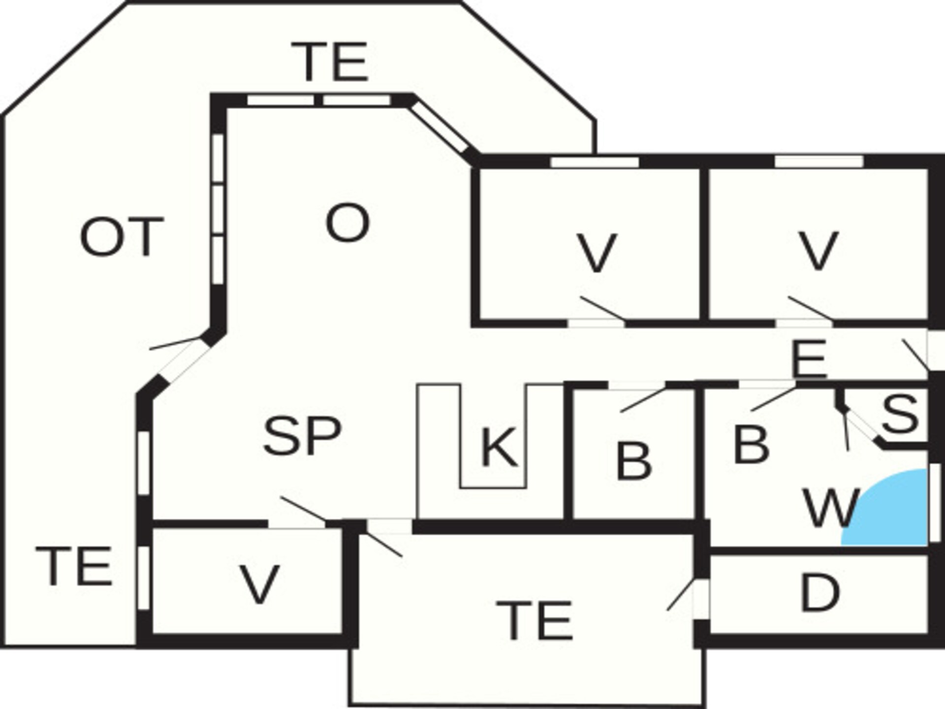 Vrijstaand vakantiehuis met sauna, whirlpool en zeezicht op 150 meter - foto 26