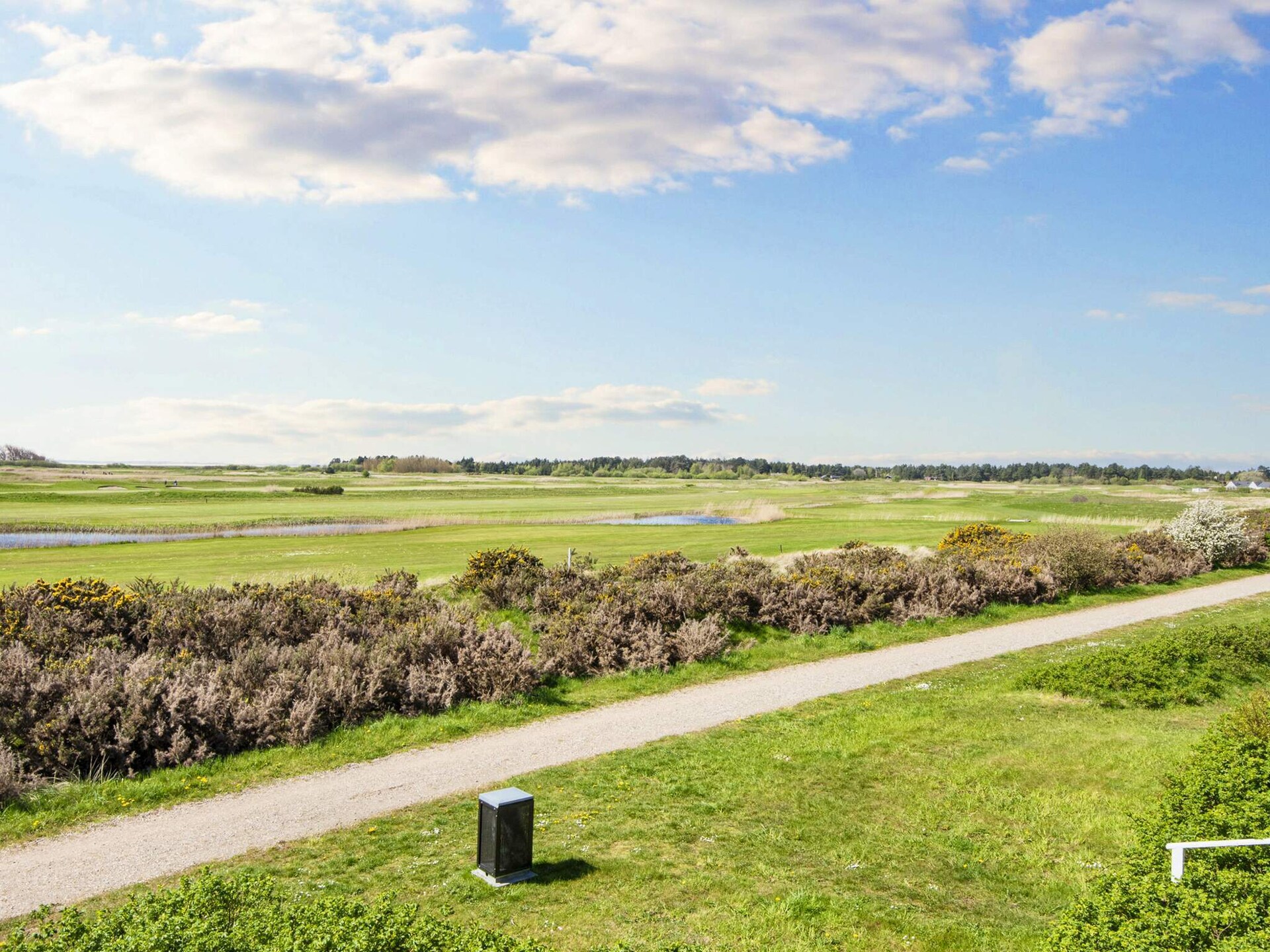 Licht hoekhuis op Rømø met zonnig terras en zicht op golfbaan - foto 35