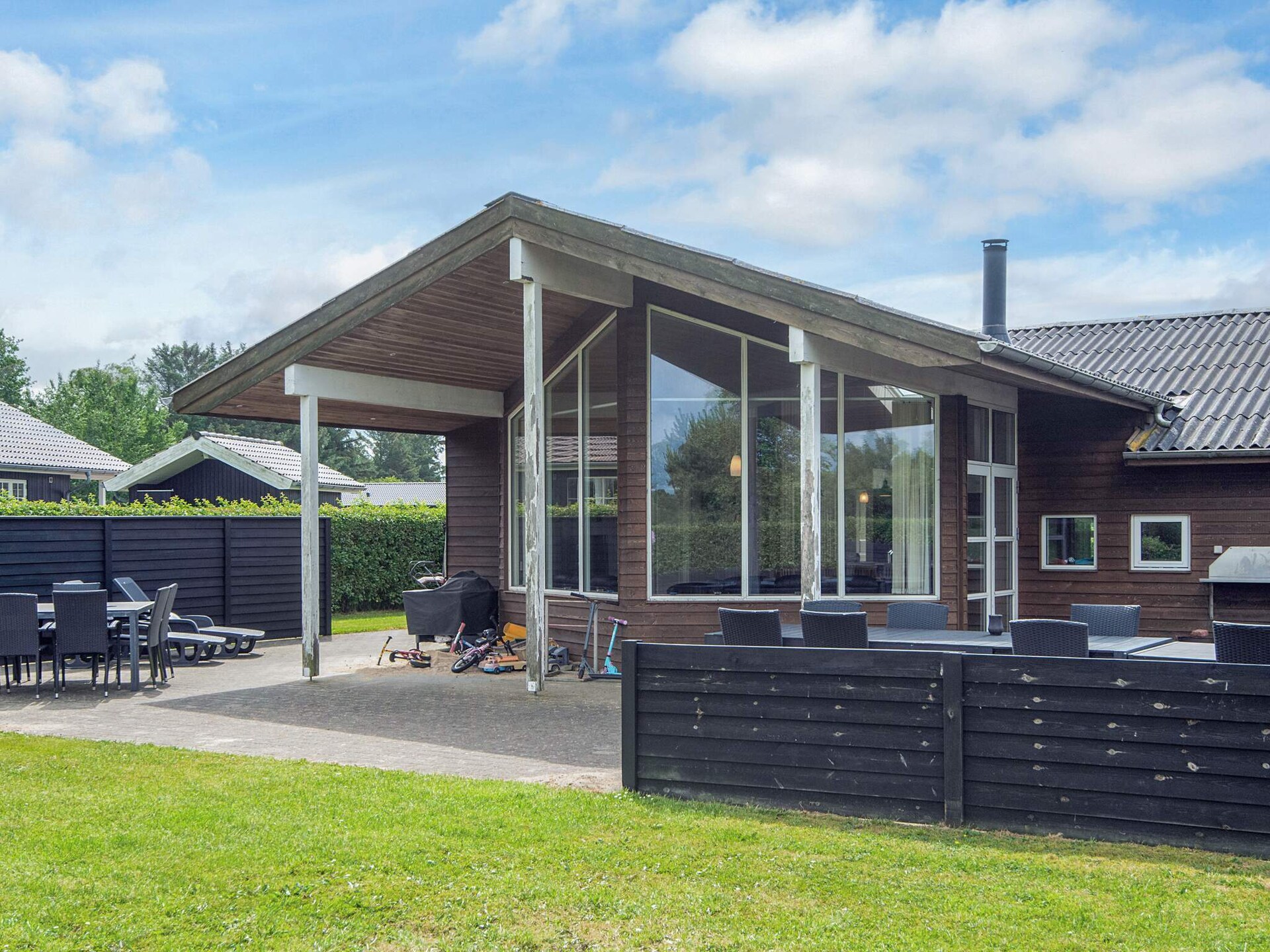 Activiteitenhuis aan het Kvie Meer met whirlpool, stoomcabine en panoramisch uitzicht - foto 3