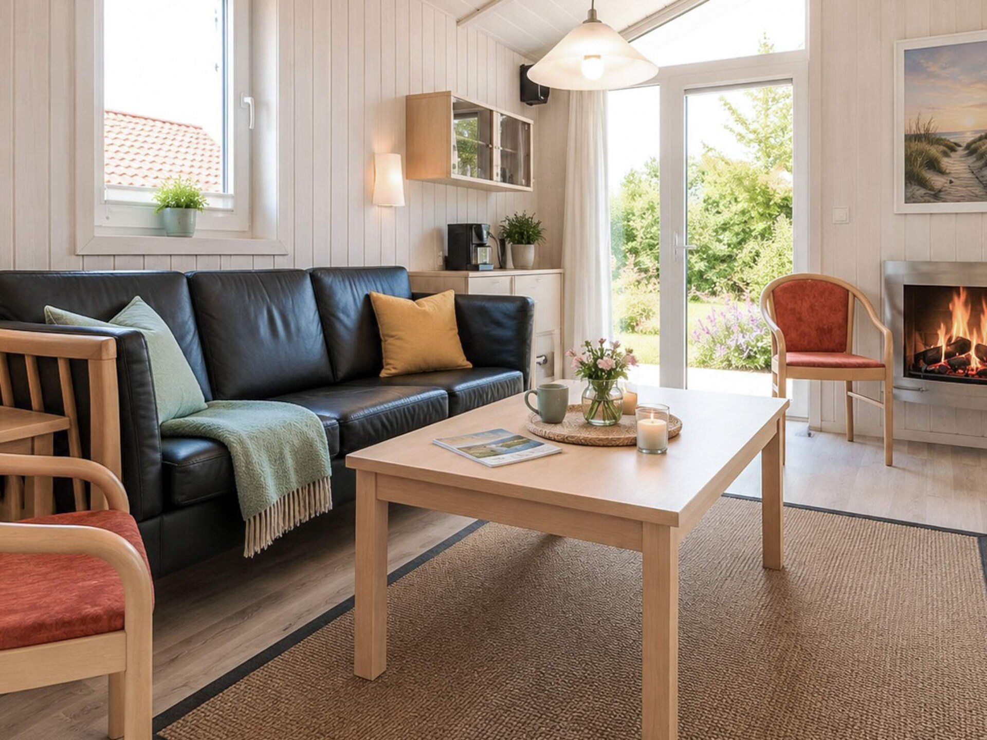 Aan zee: Licht vakantiehuis in Scandinavische stijl in Grömitz · 52 m² - foto 5