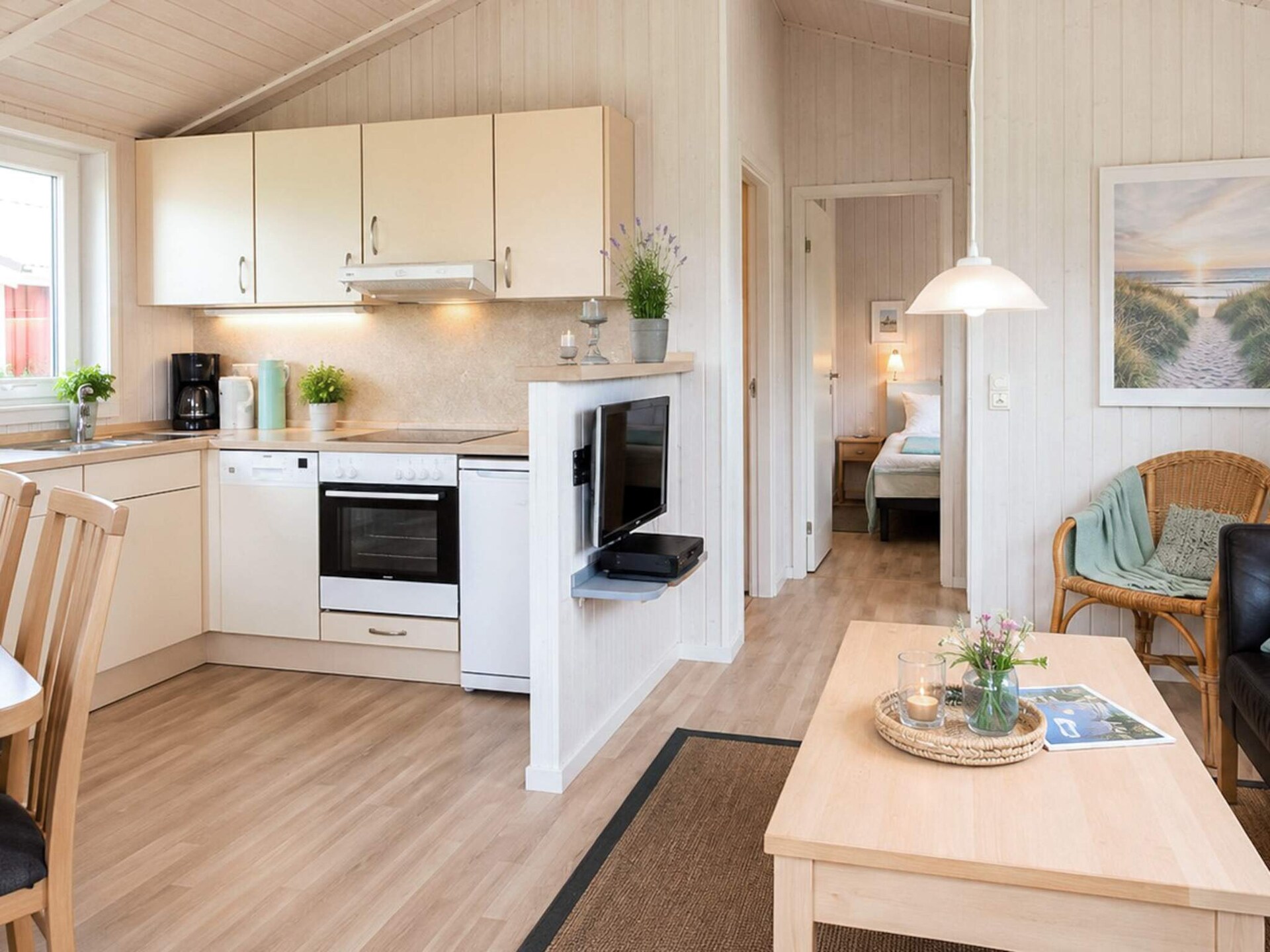 Aan zee: Licht vakantiehuis in Scandinavische stijl in Grömitz · 52 m² - foto 7