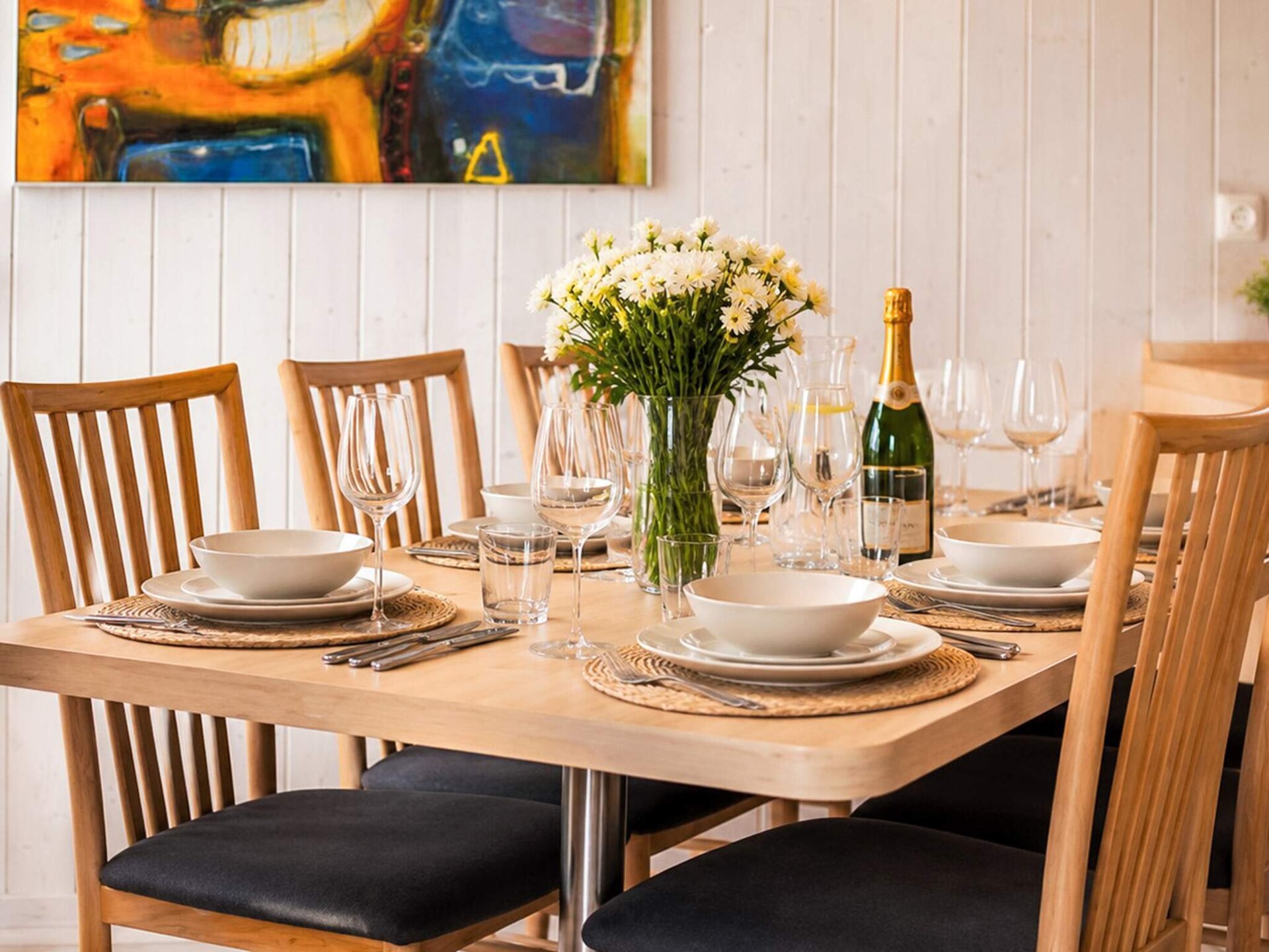 Aan zee: Licht vakantiehuis in Scandinavische stijl in Grömitz · 52 m² - foto 9