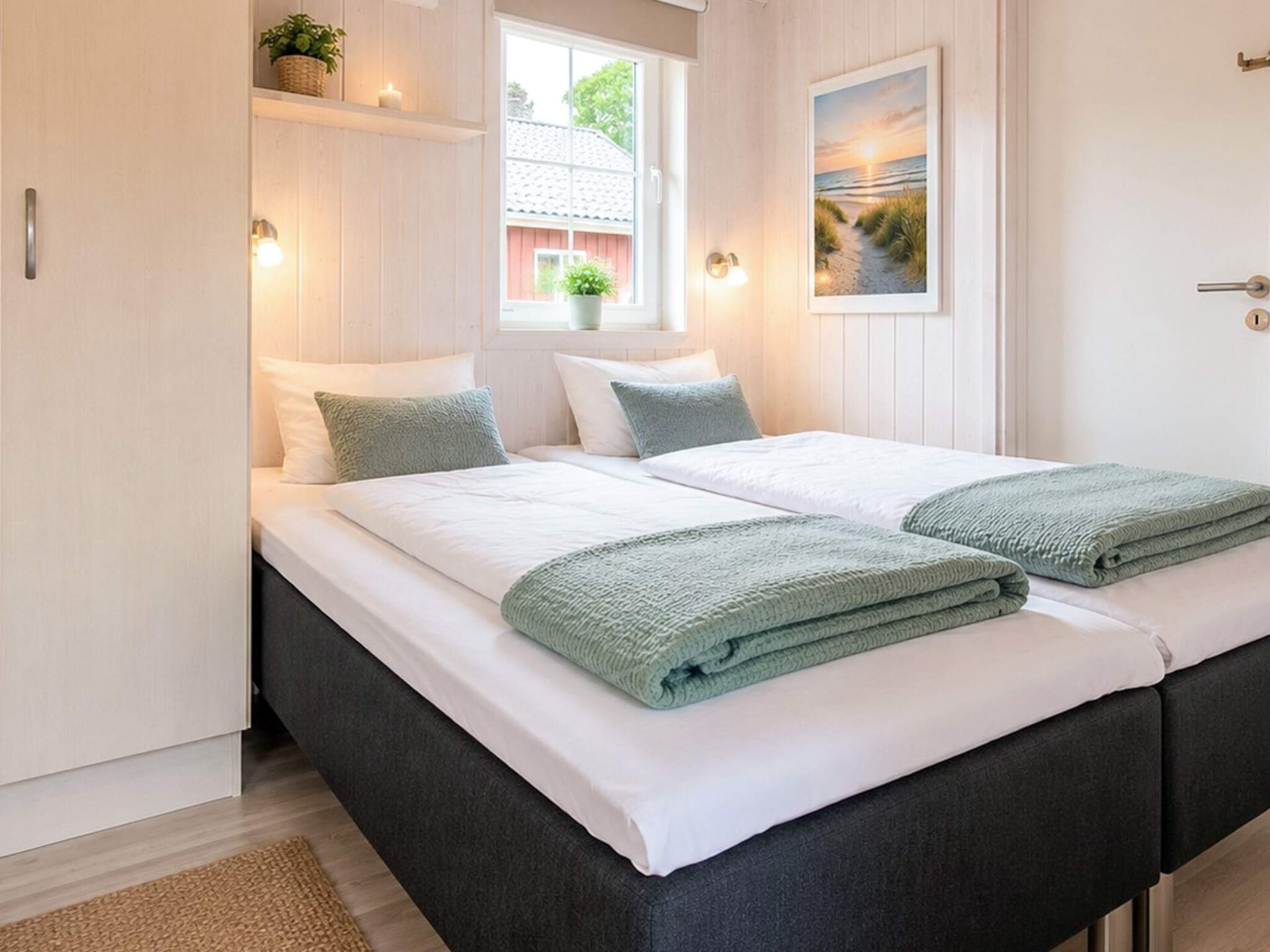 Aan zee: Licht vakantiehuis in Scandinavische stijl in Grömitz · 52 m² - foto 13