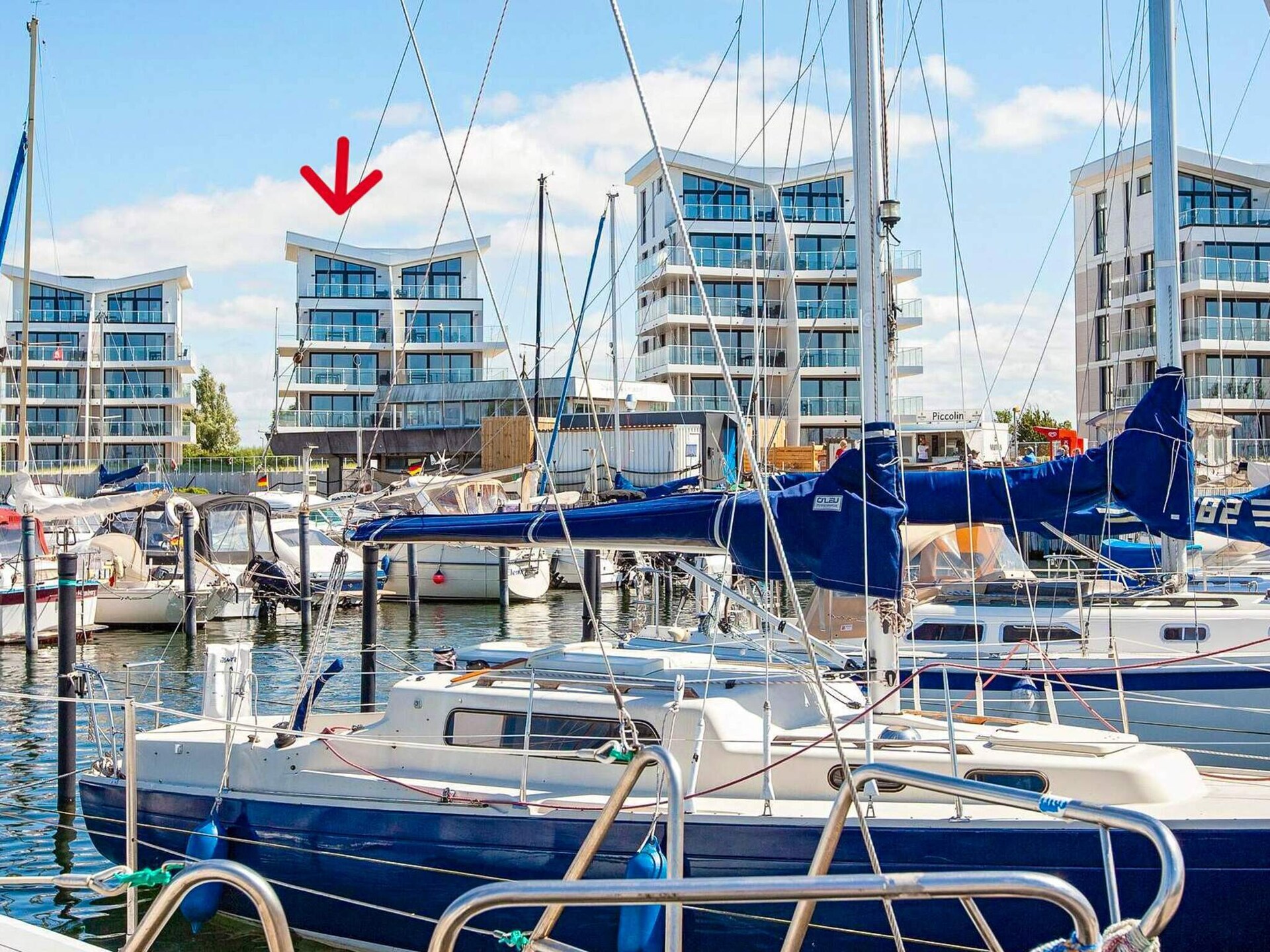 Penthouse aan de haven van Wendtorf met panoramisch zeezicht - foto 1