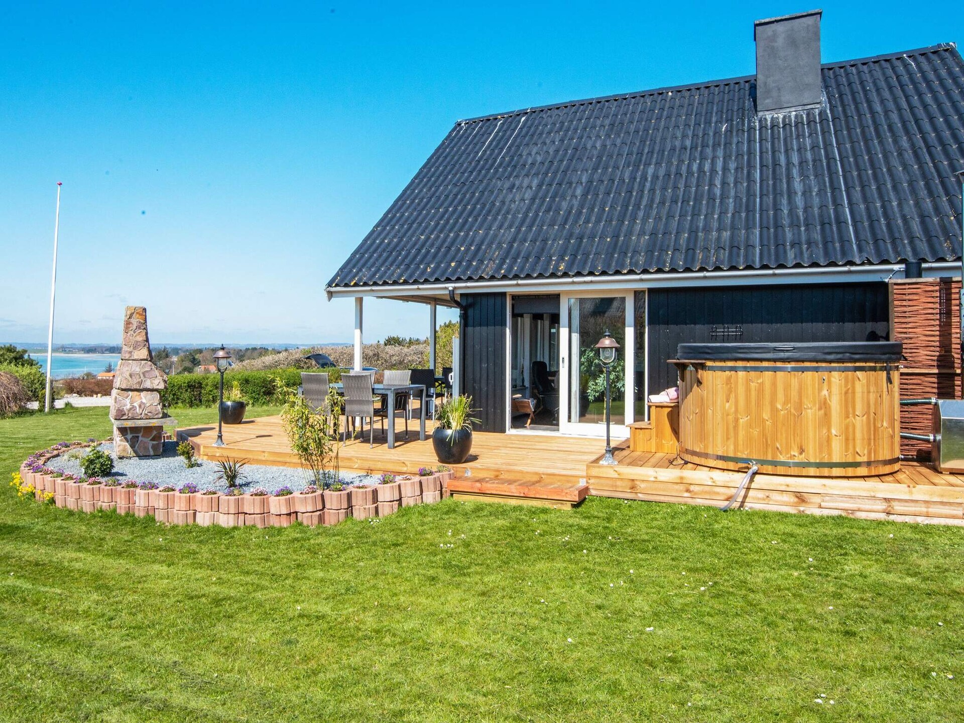 Panoramavakantiehuis met whirlpool en sauna, 300m van zee bij Knebel - foto 3