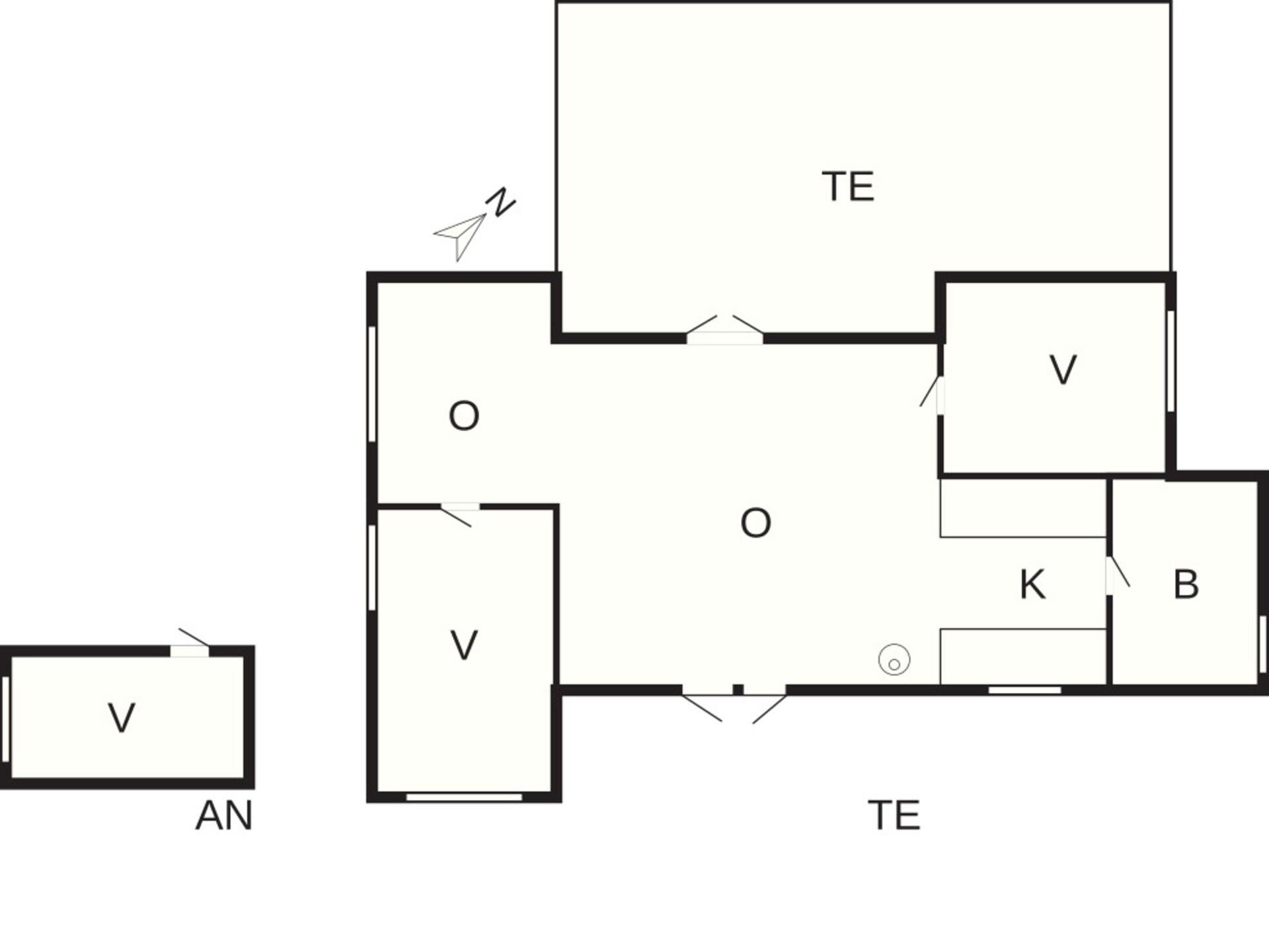 Licht vakantiehuis met 2 terrassen op 800m van zee in Vejby - foto 48