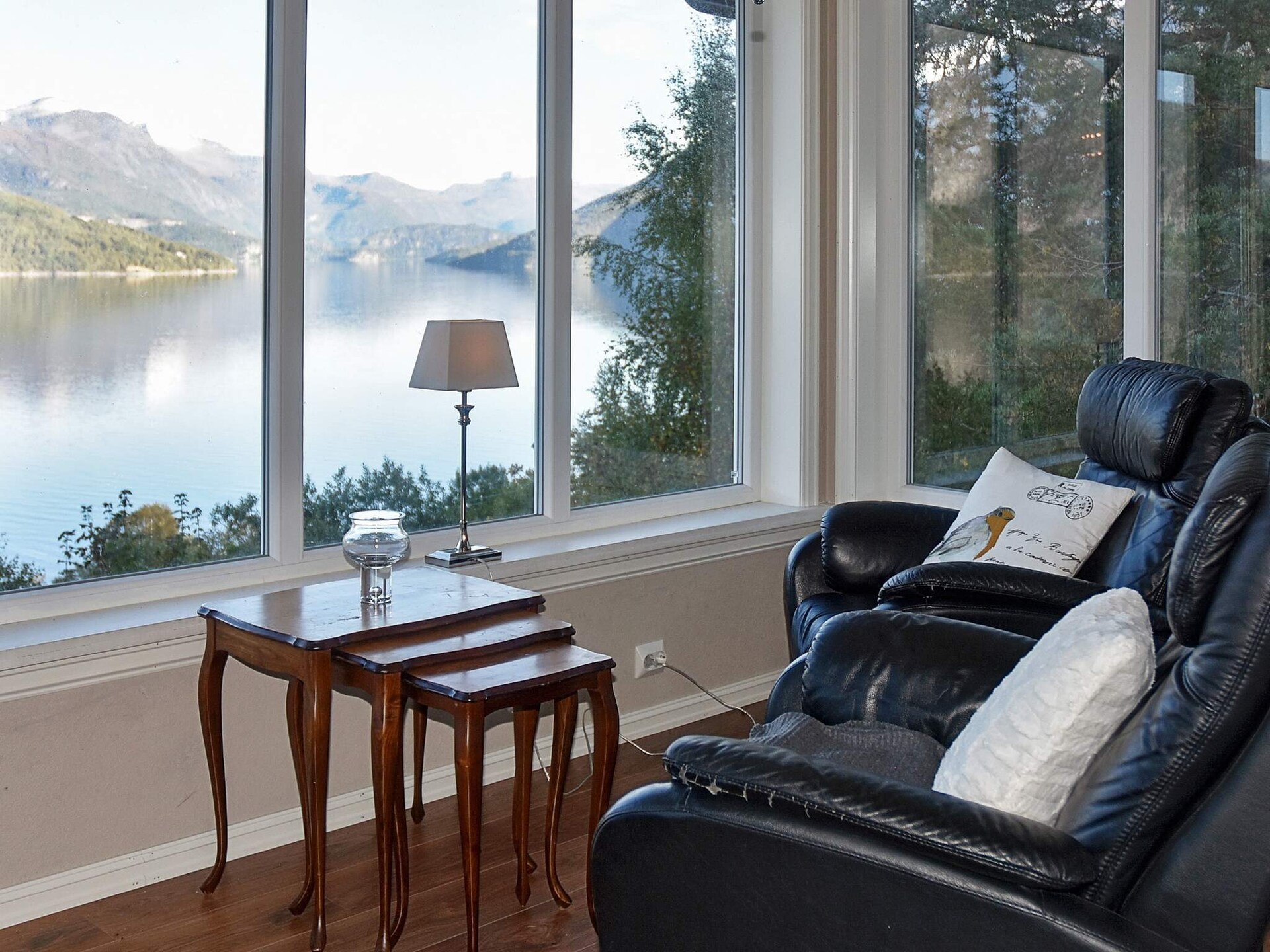 Panoramisch vakantiehuis met fjordzicht, sauna en buiten-jacuzzi bij Folkestad - foto 14