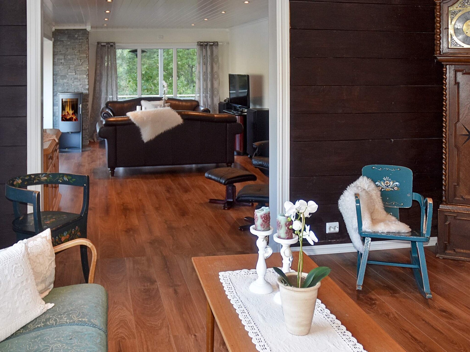 Panoramisch vakantiehuis met fjordzicht, sauna en buiten-jacuzzi bij Folkestad - foto 16