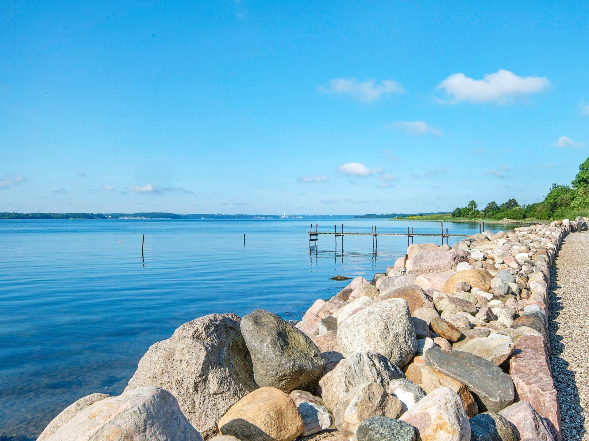 Appartement aan zee in Gråsten met privé strandtoegang en uitzicht op de Flensburger Fjord - foto 18
