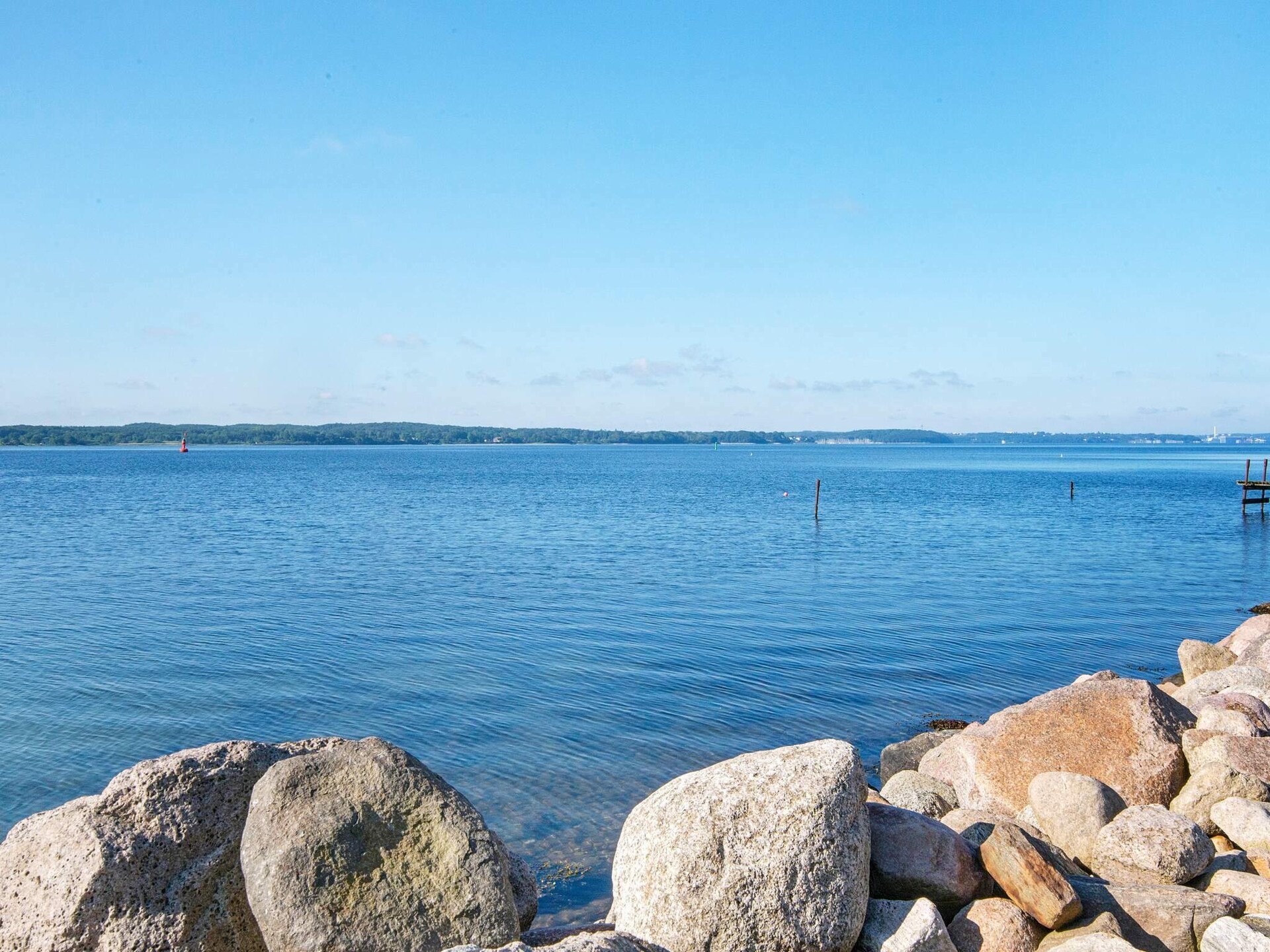 Appartement aan zee in Gråsten met privé strandtoegang en uitzicht op de Flensburger Fjord - foto 19