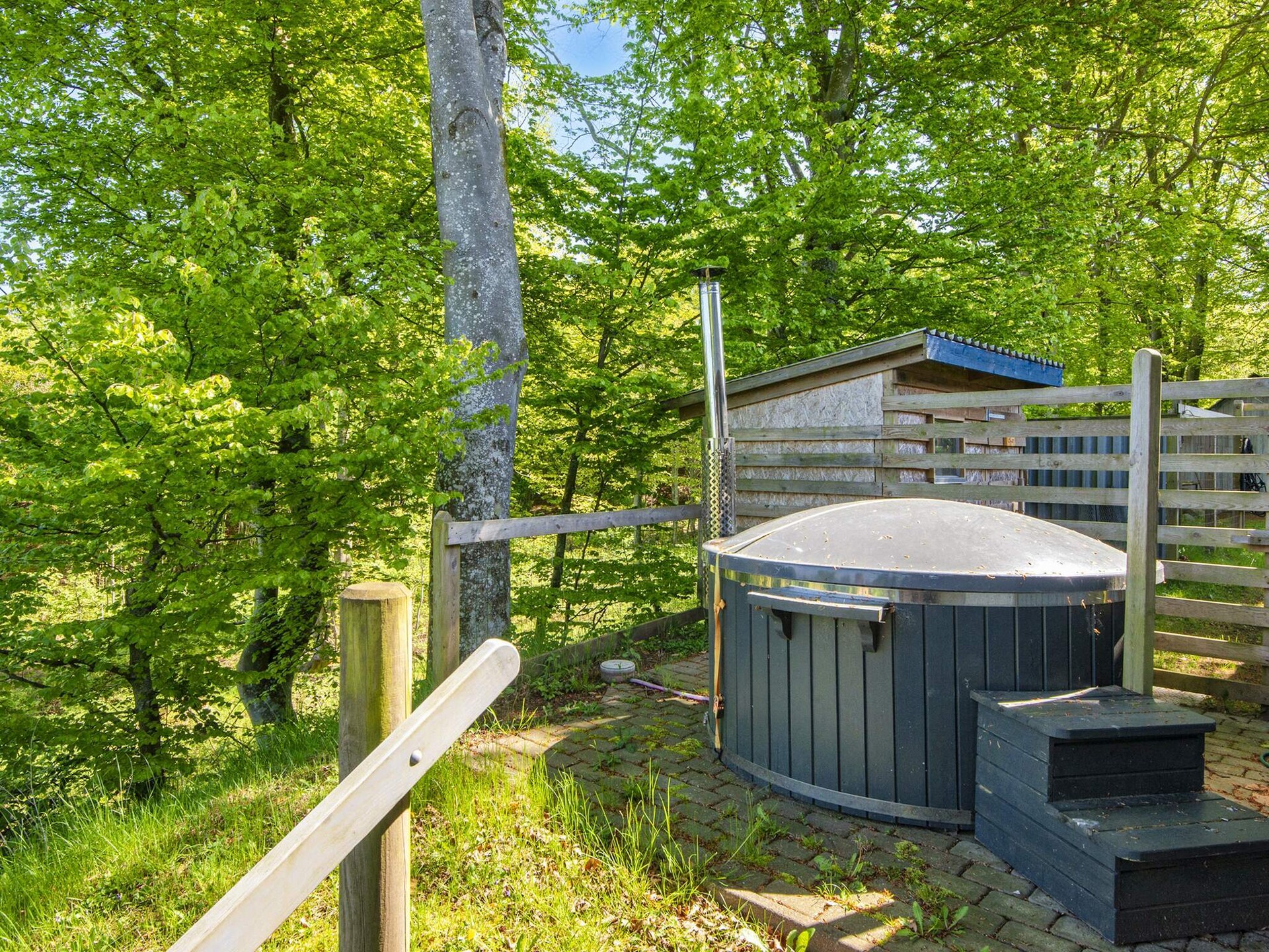 Vrijstaand vakantiehuis in Glesborg, 800m van de zee met houtgestookte hottub - foto 38