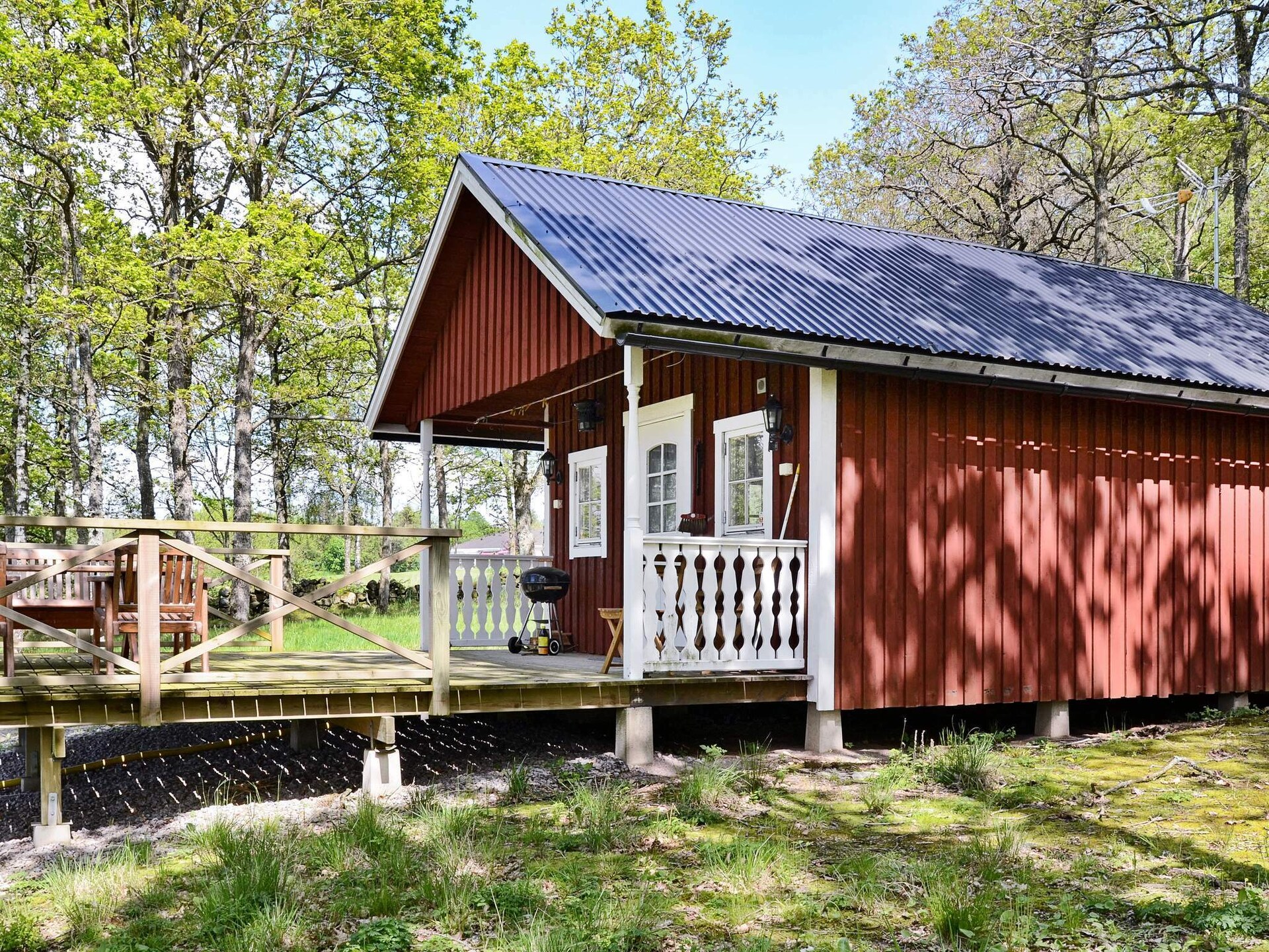 Kompact vakantiehuis met panoramisch uitzicht bij Slöinge, vlakbij zee - foto 1