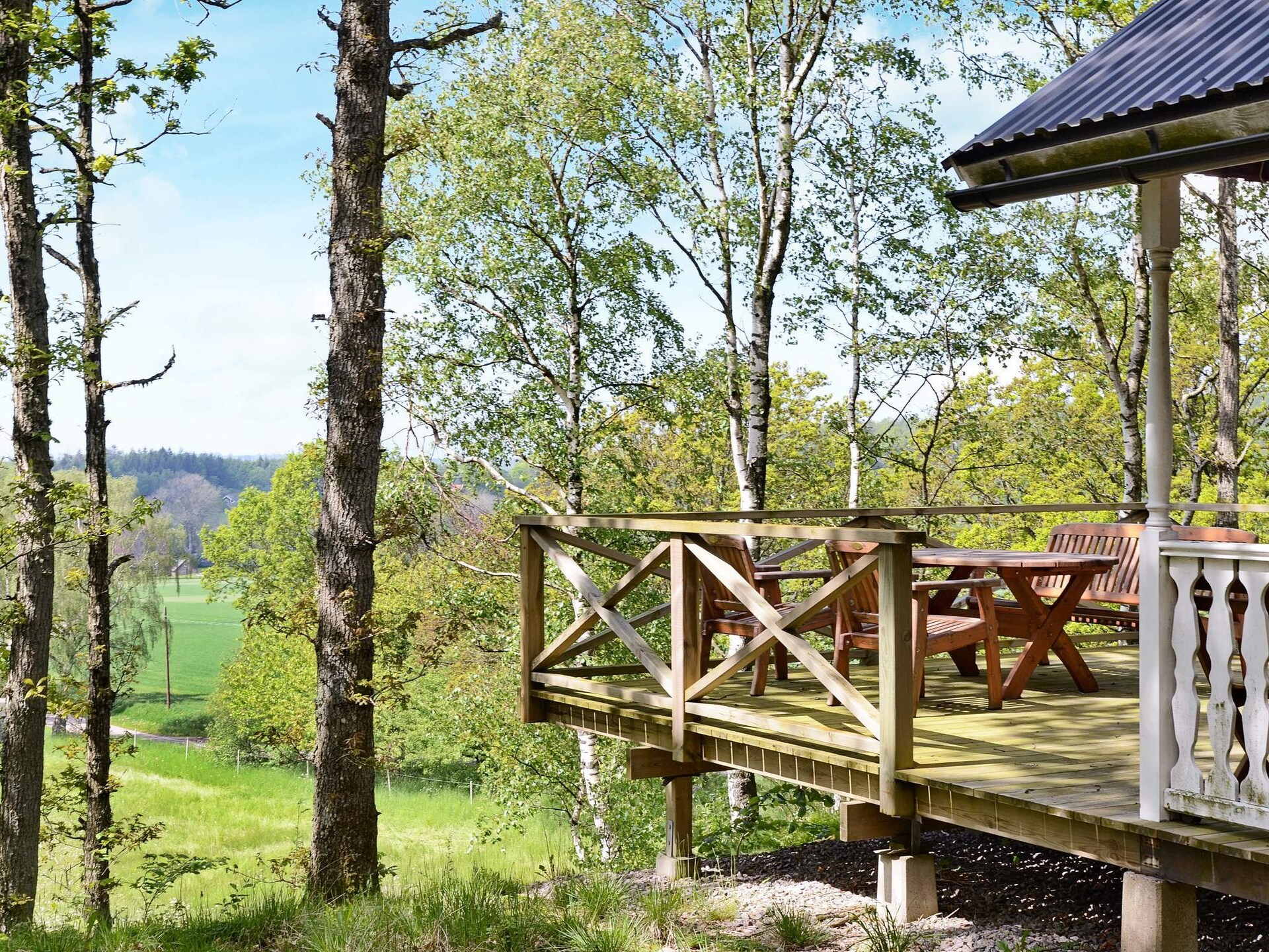 Kompact vakantiehuis met panoramisch uitzicht bij Slöinge, vlakbij zee - foto 4