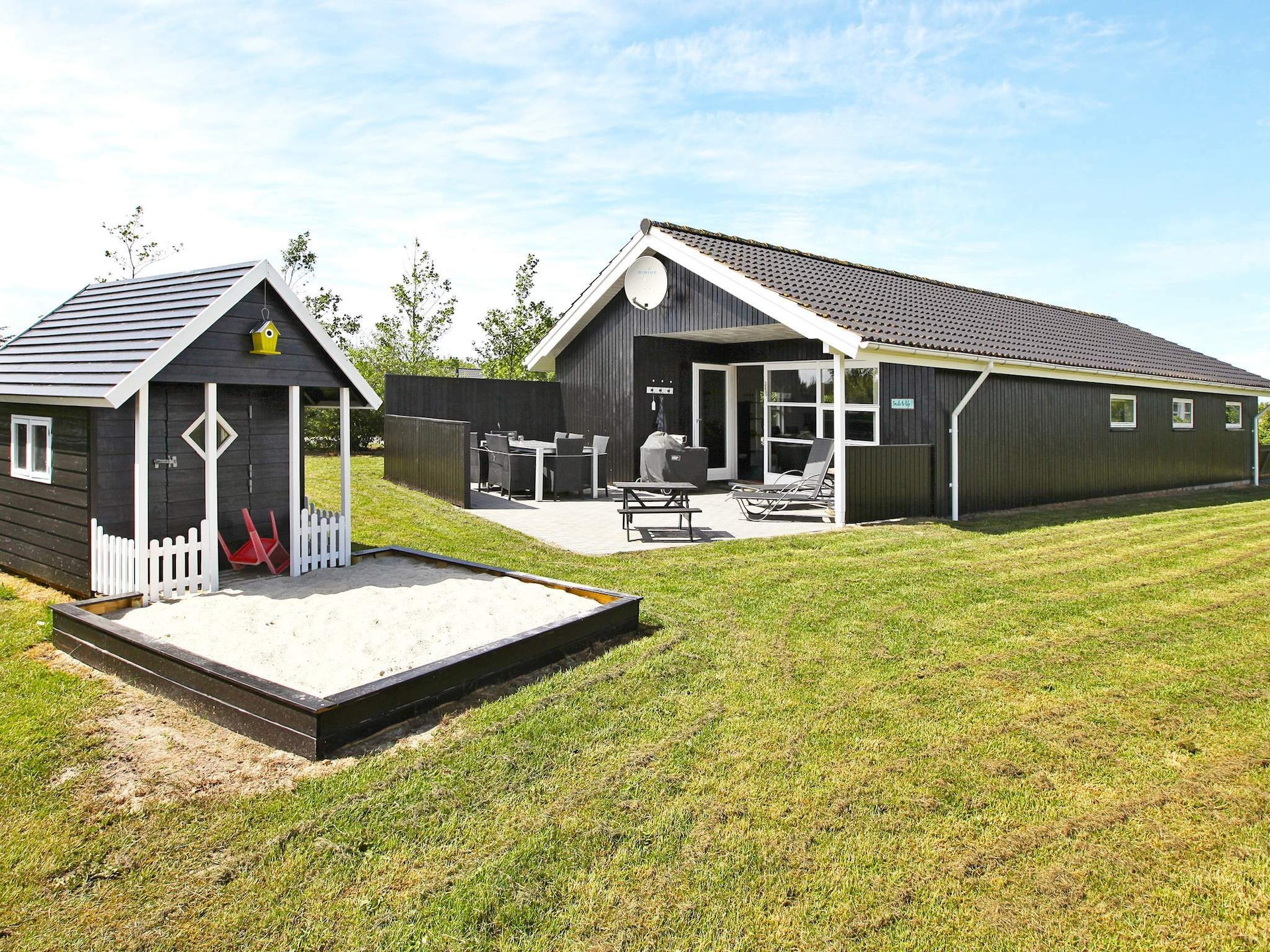 Op 700 m van zee: Modern vakantiehuis in Tarm voor 8 personen - foto 1