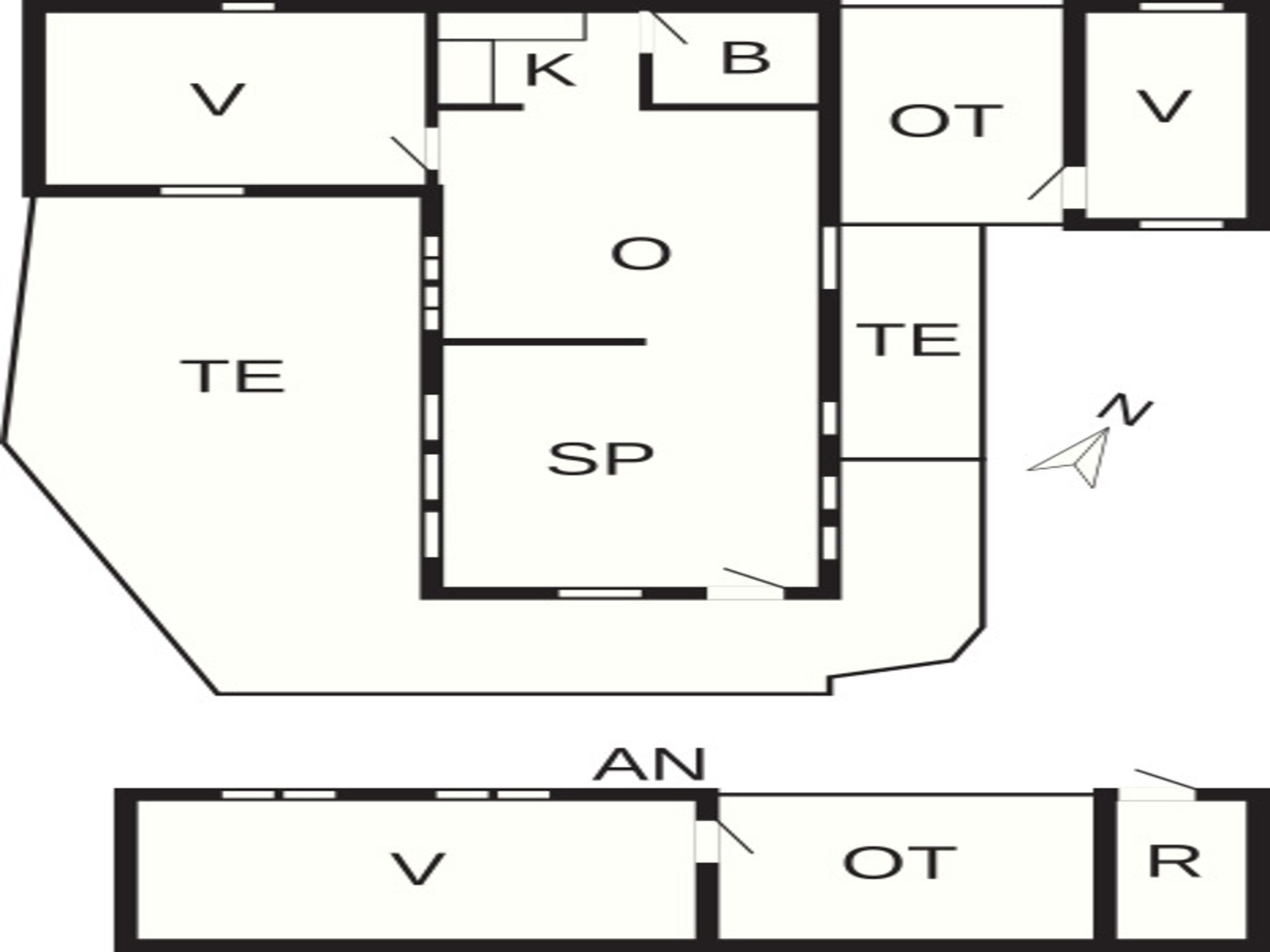 Vrijstaand vakantiehuis met annexen op 600 meter van de zee bij Dannemare - foto 36