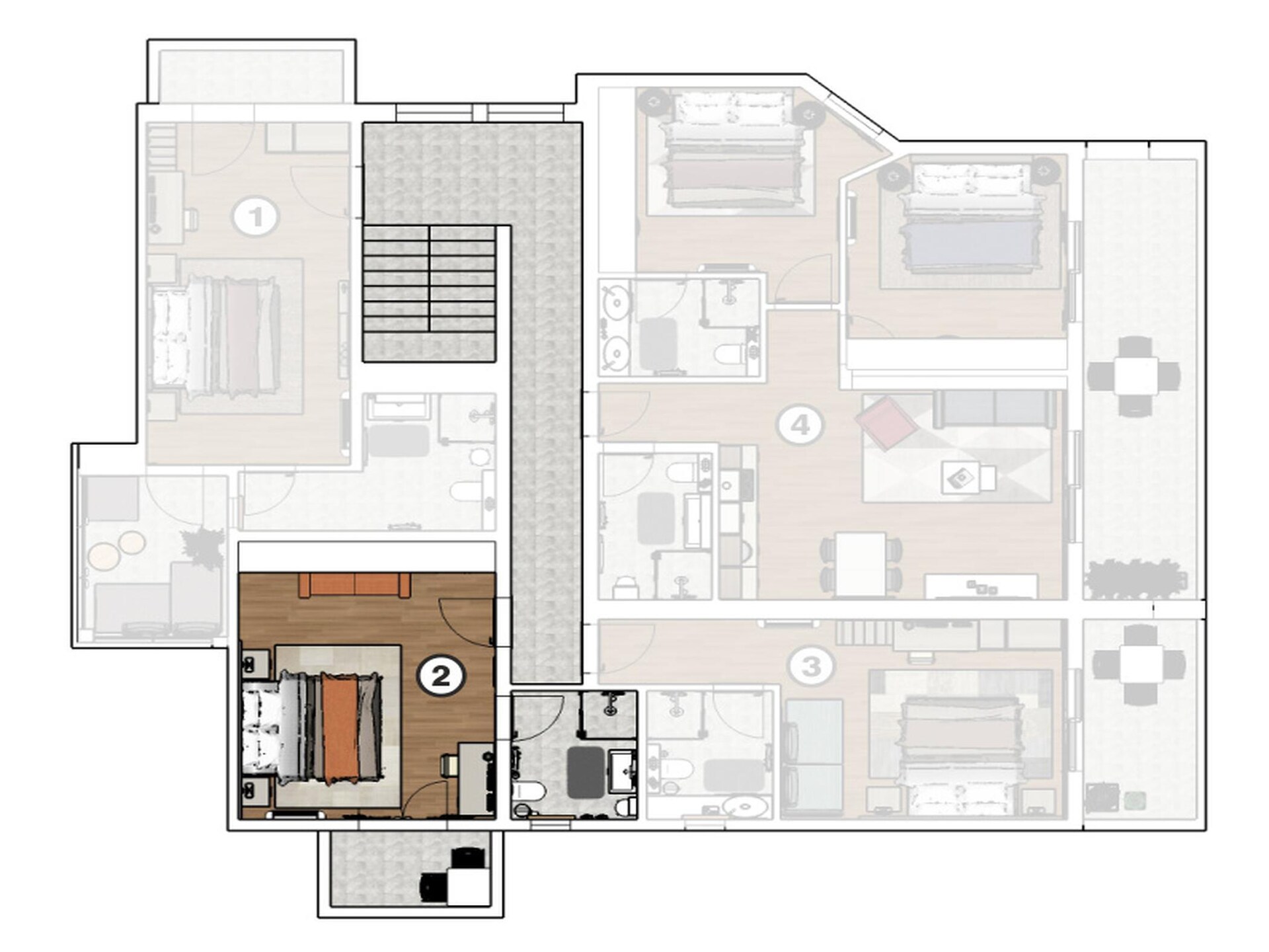 Suite 202 aan de haven van Stara Novalja met privéstrand en ontbijt - foto 23