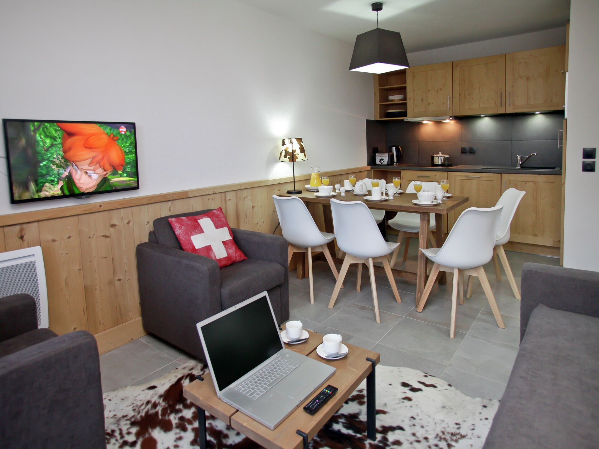 Appartement 4p in centrum Châtel, 50m van Super Châtel gondel - foto 16