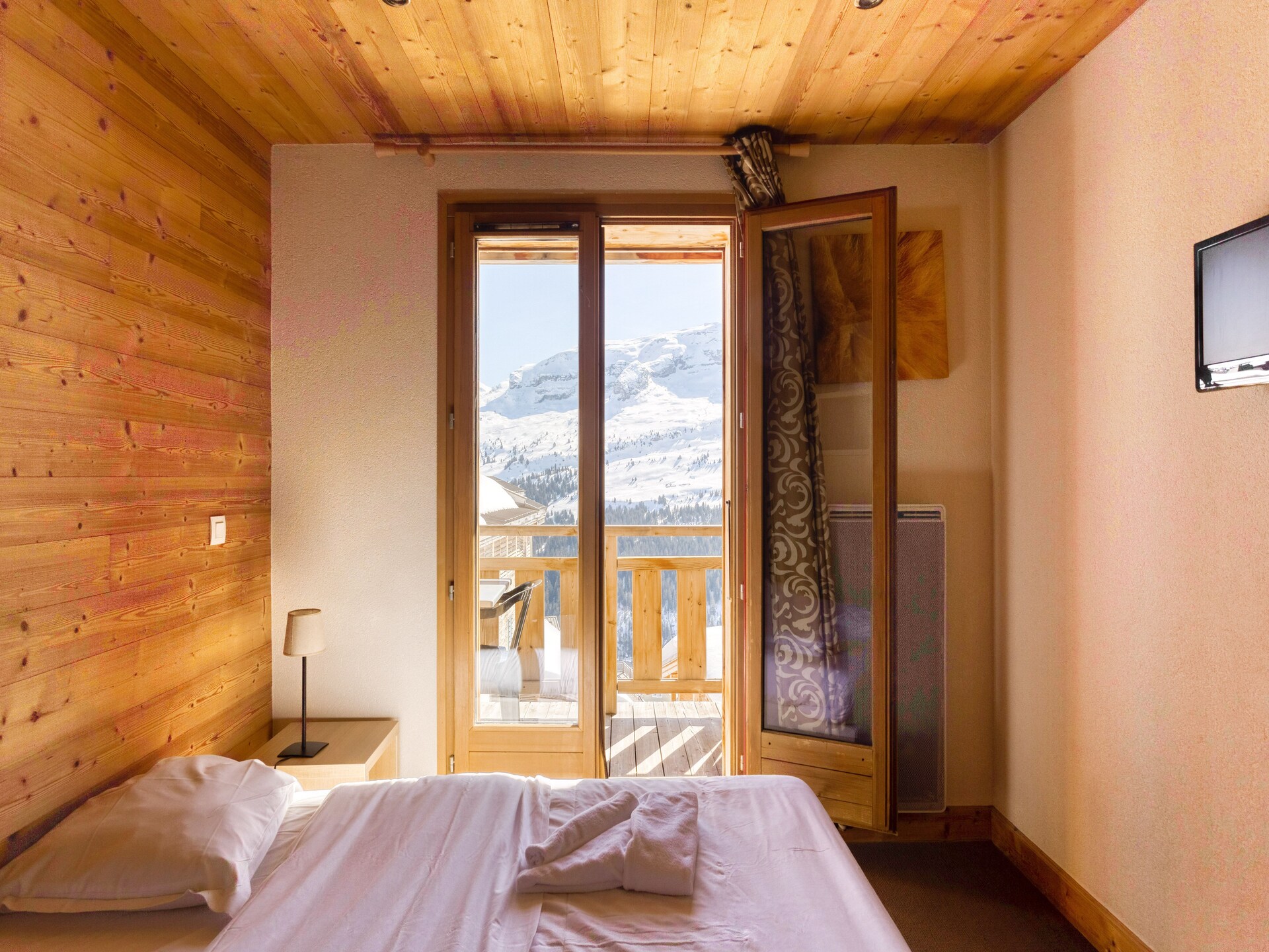 Appartement 6 pers. in Flaine, direct aan de piste met zwembad & sauna - foto 5