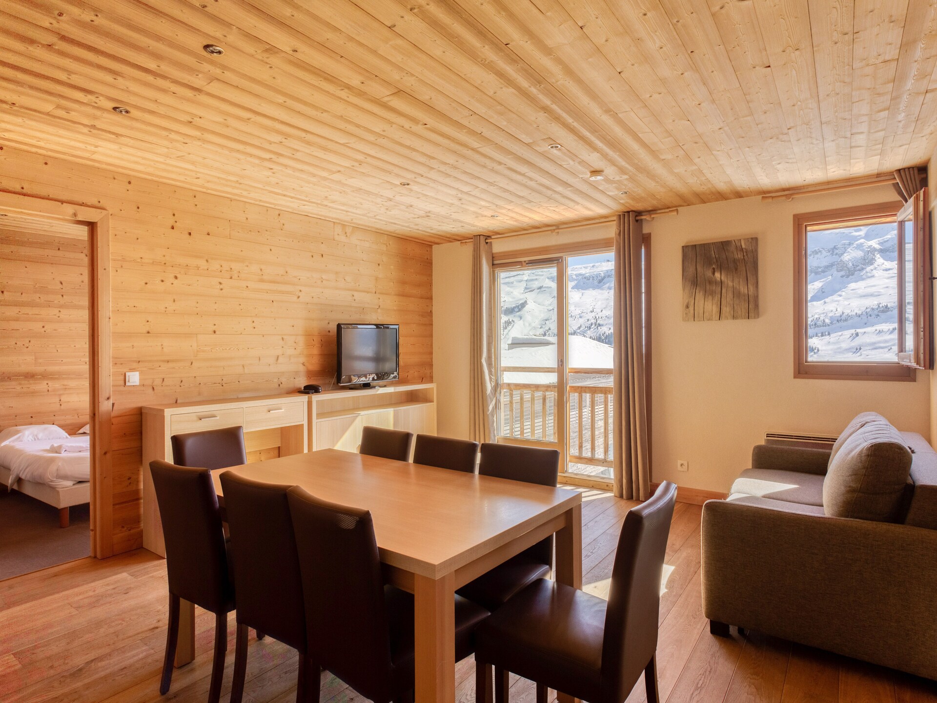 Appartement 6 pers. in Flaine, direct aan de piste met zwembad & sauna - foto 3
