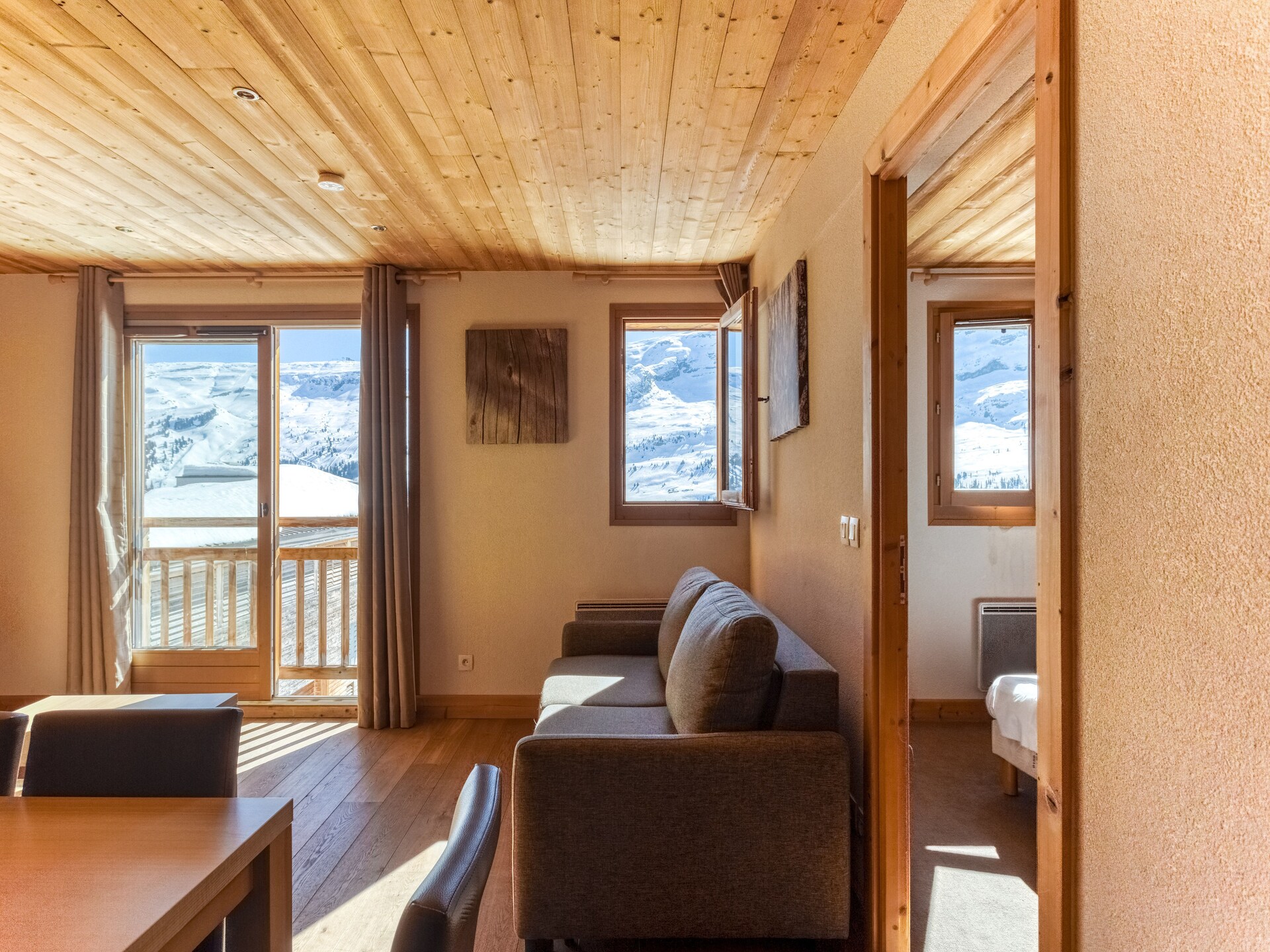 Appartement 6 pers. in Flaine, direct aan de piste met zwembad & sauna - foto 11