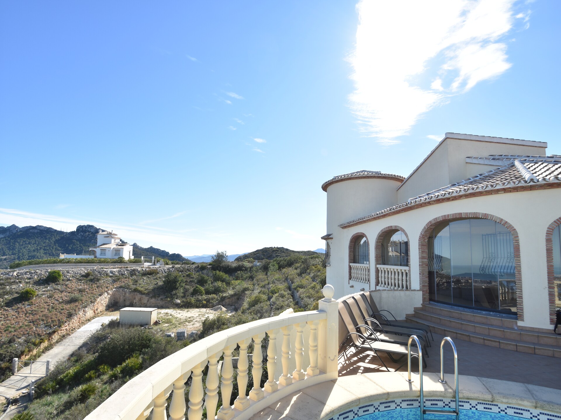 Villa El Sueño: Panoramisch zeezicht, privézwembad en golf nabij Rafol d'Almunia - foto 15