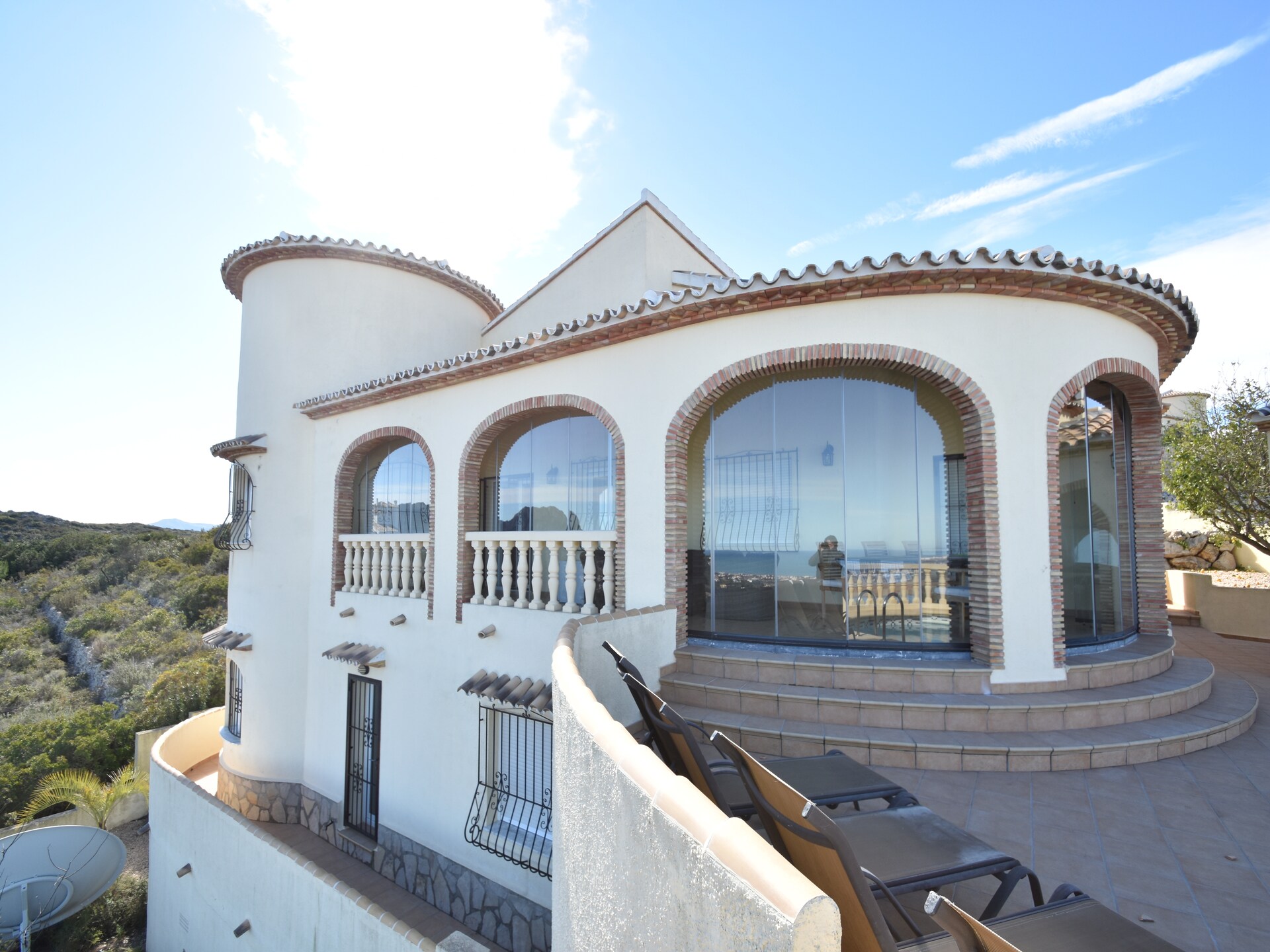 Villa El Sueño: Panoramisch zeezicht, privézwembad en golf nabij Rafol d'Almunia - foto 7
