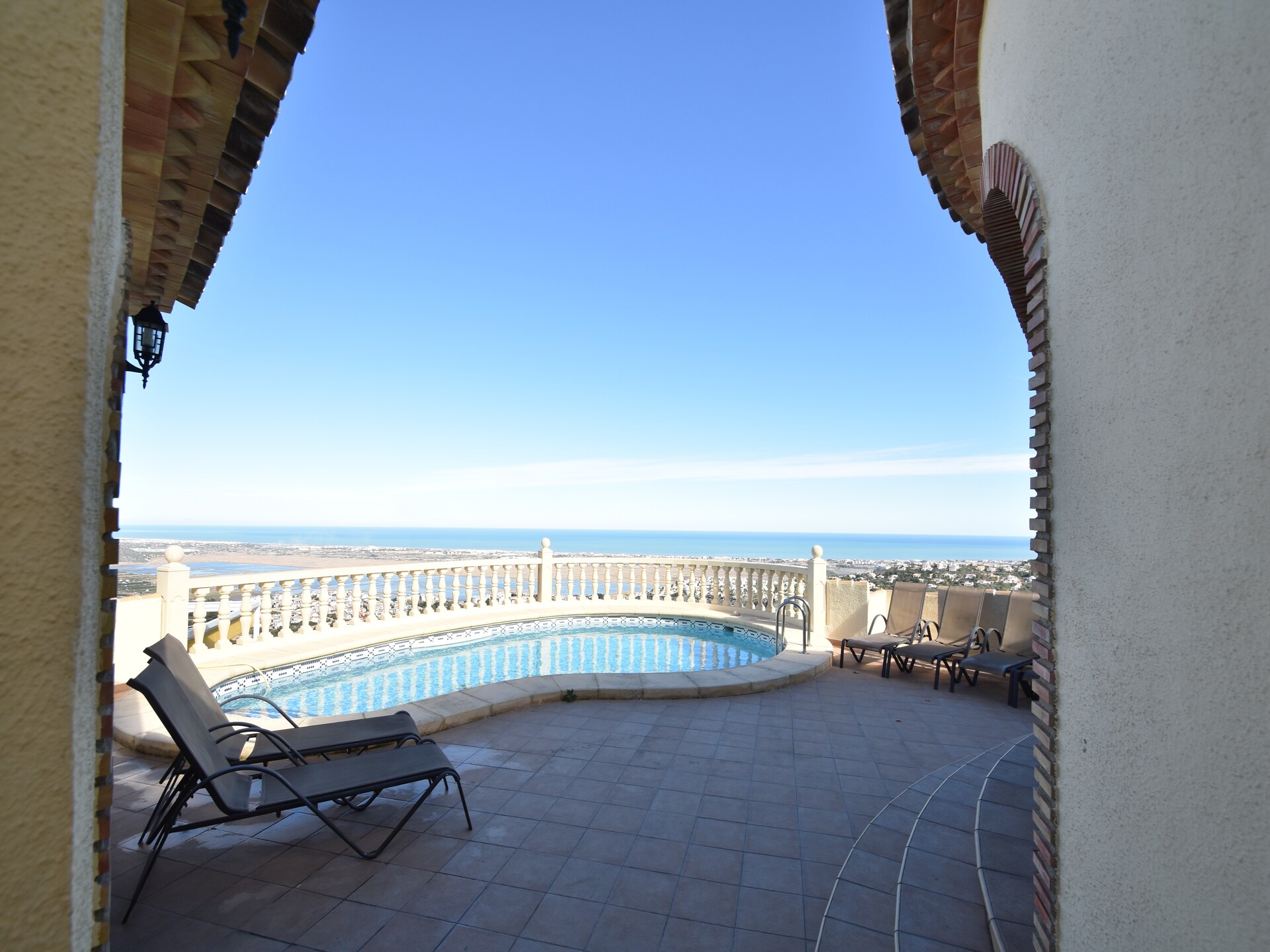 Villa El Sueño: Panoramisch zeezicht, privézwembad en golf nabij Rafol d'Almunia - foto 13