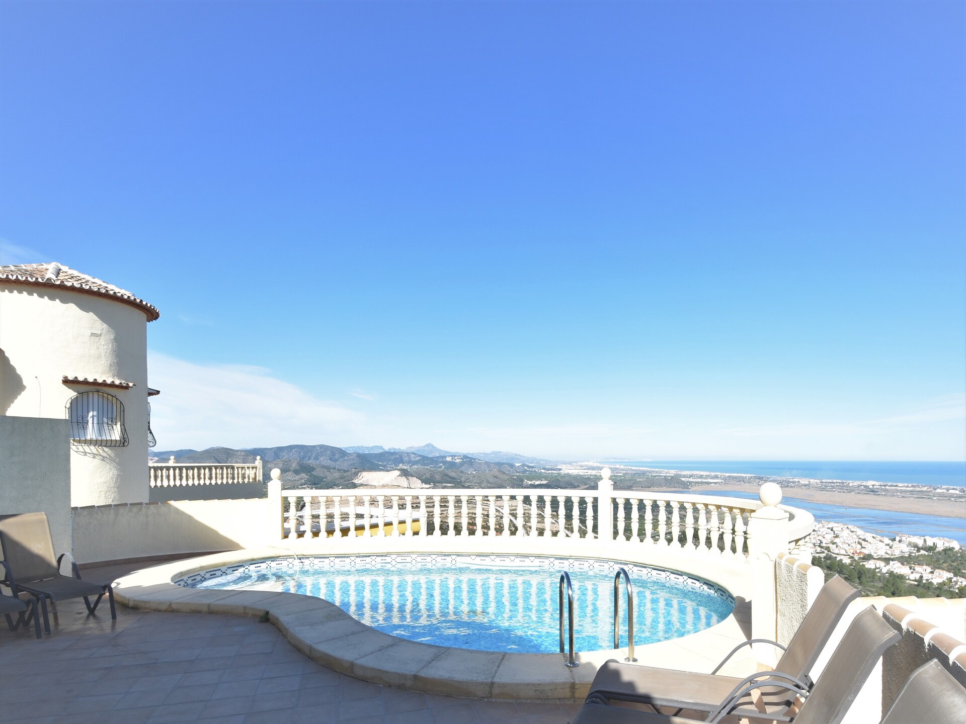 Villa El Sueño: Panoramisch zeezicht, privézwembad en golf nabij Rafol d'Almunia - foto 8