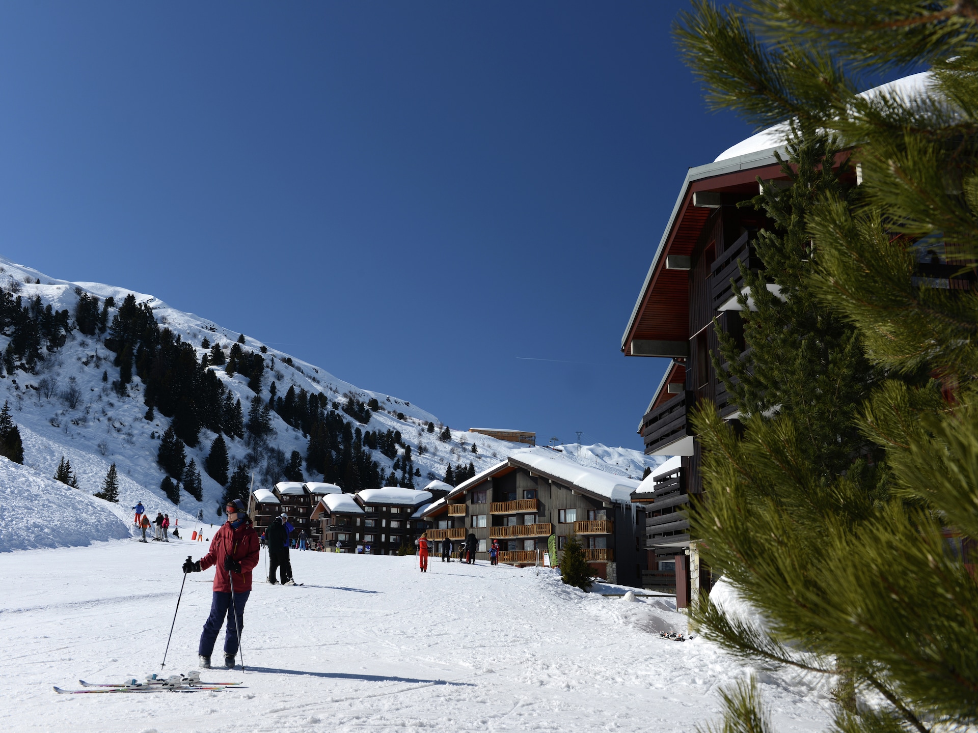Appartement direct aan de piste in Les 3 Vallées met balkon en uitzicht - foto 10
