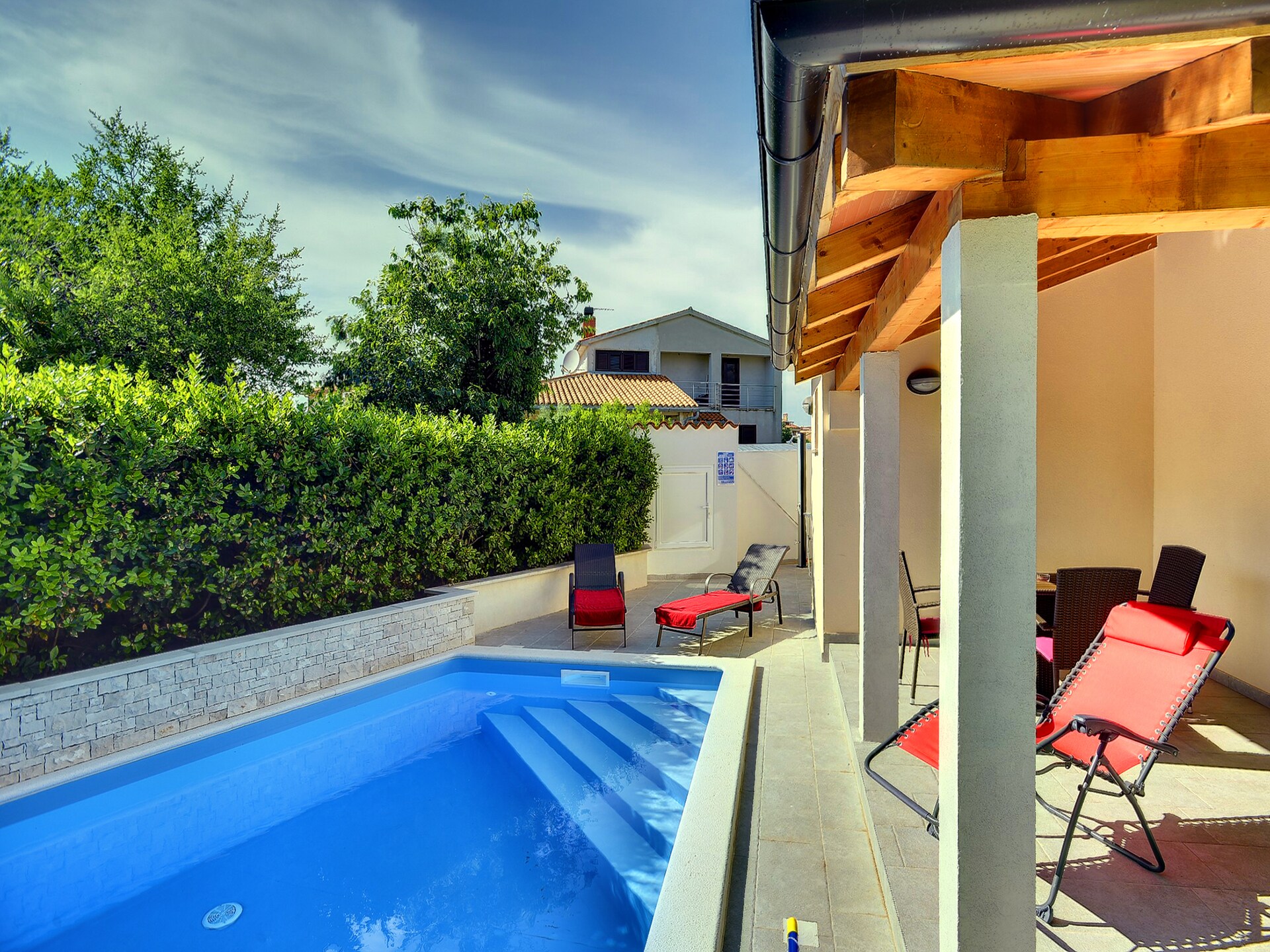 Op 1,0 km van het strand: Vakantiehuis Casa Mareti in Liznjan - foto 2