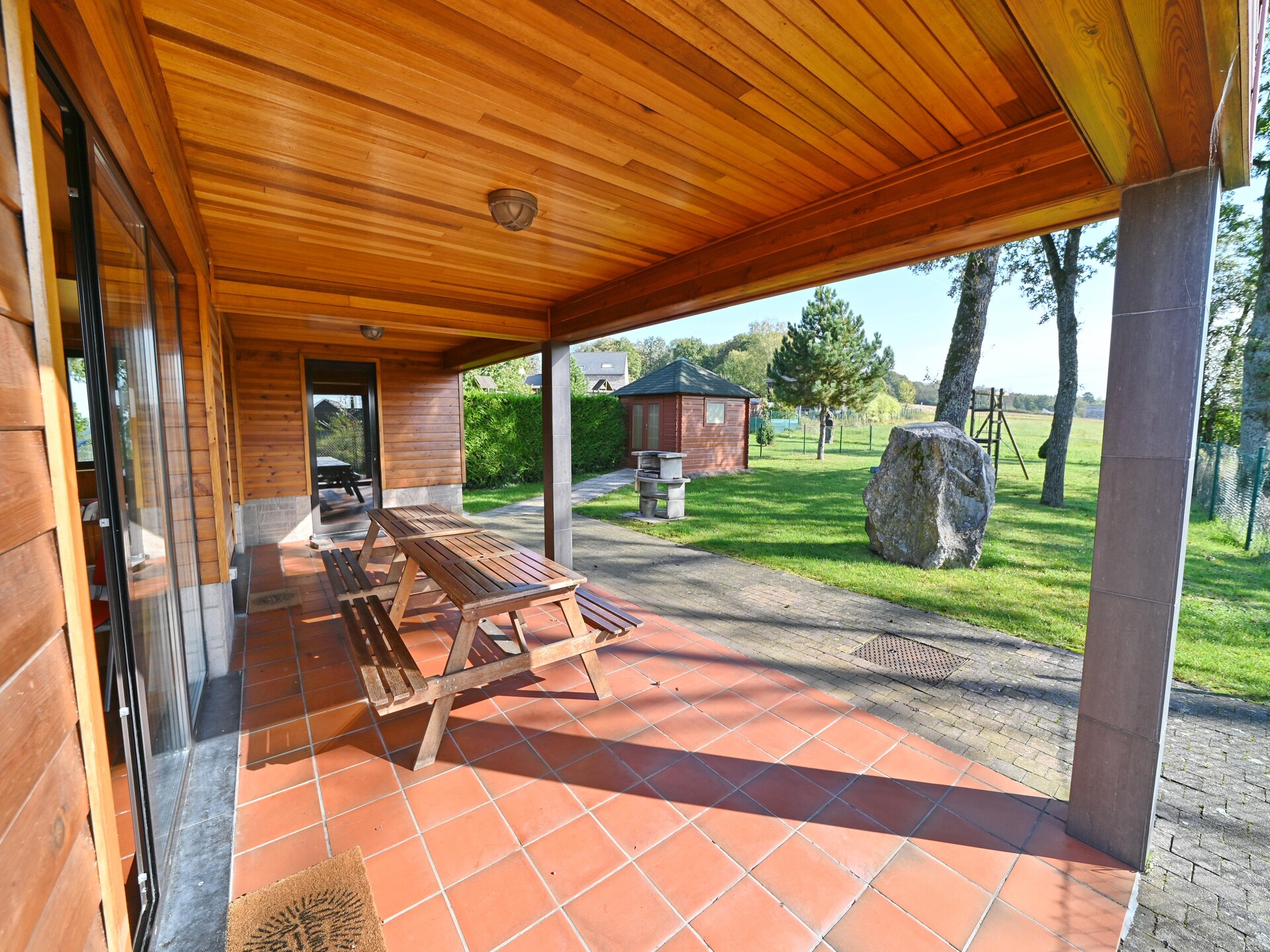 Vrijstaande houten villa Vivaldi met tuin op 1 km van centrum Durbuy - foto 10