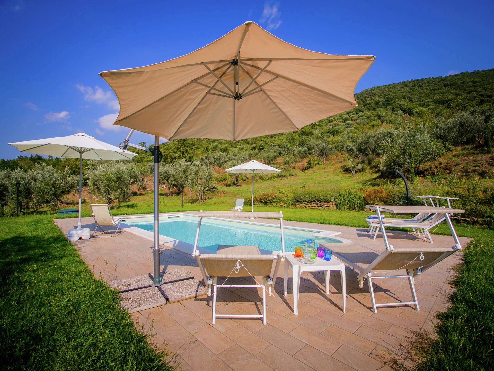San Martino Ulivi: Ruime villa met privézwembad en panoramisch uitzicht bij Cortona - foto 3