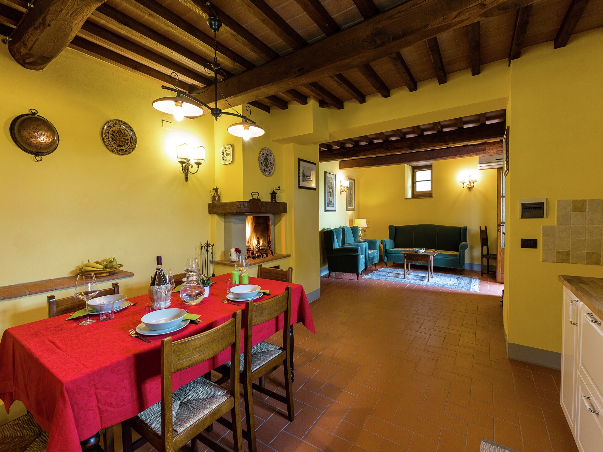 San Martino Ulivi: Ruime villa met privézwembad en panoramisch uitzicht bij Cortona - foto 7