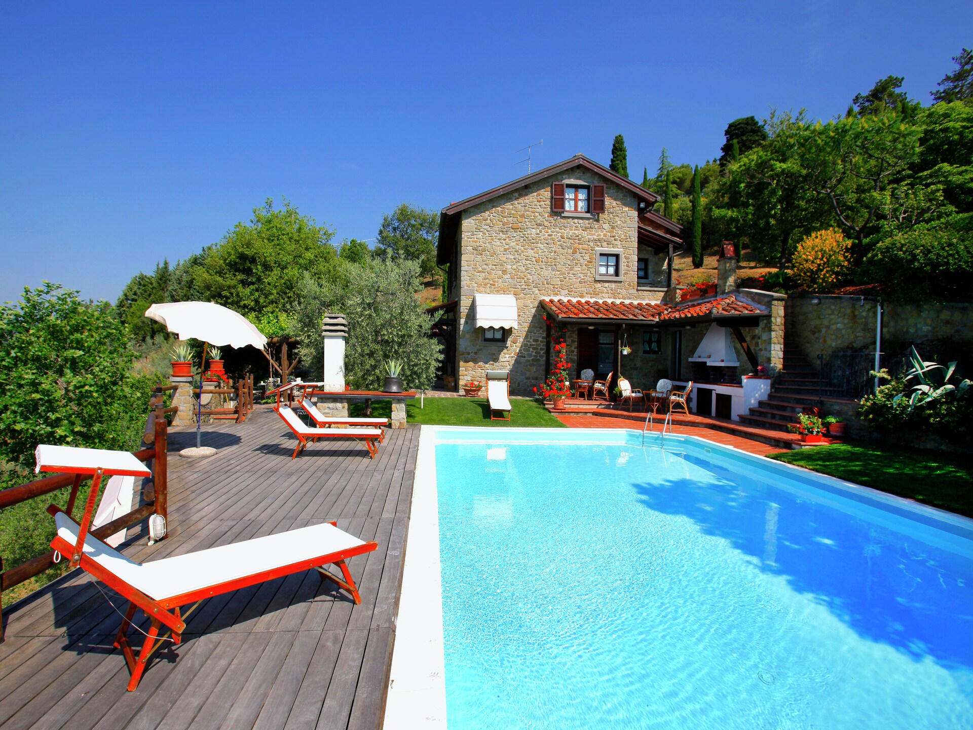 Villa la Foce: panoramische villa met privézwembad in Toscane - foto 3