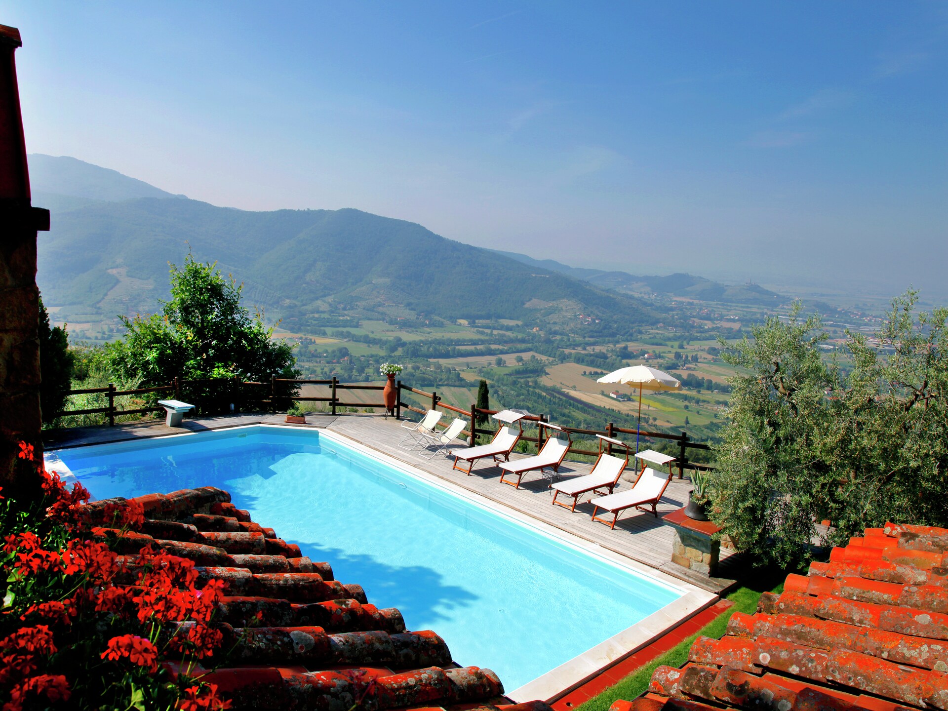 Villa la Foce: panoramische villa met privézwembad in Toscane - foto 1