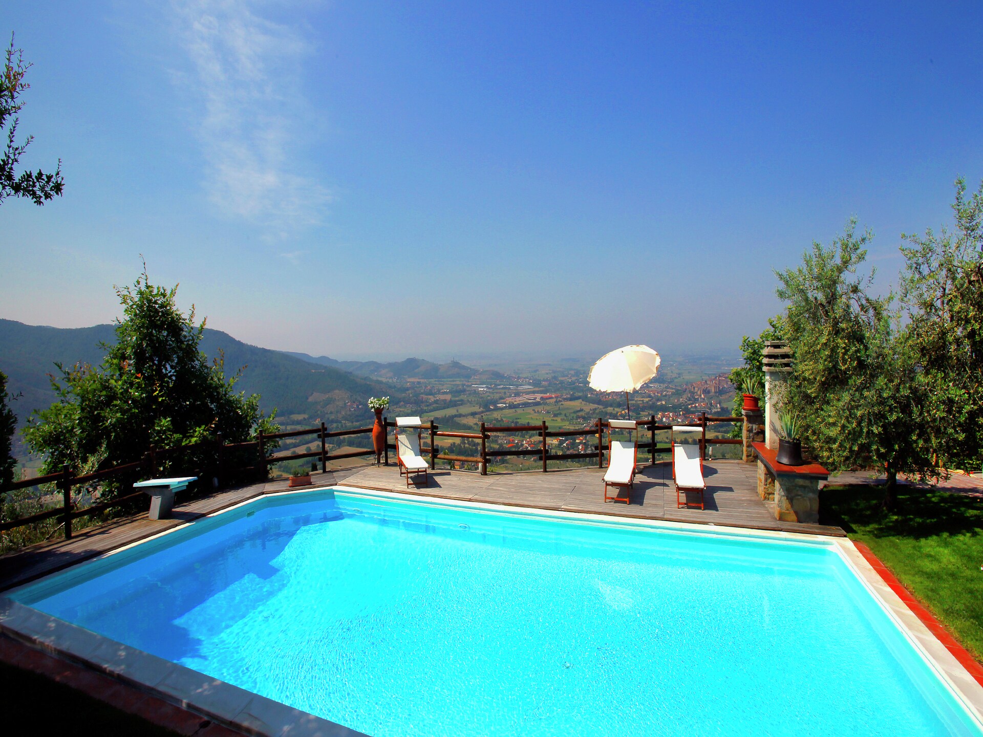 Villa la Foce: panoramische villa met privézwembad in Toscane - foto 2