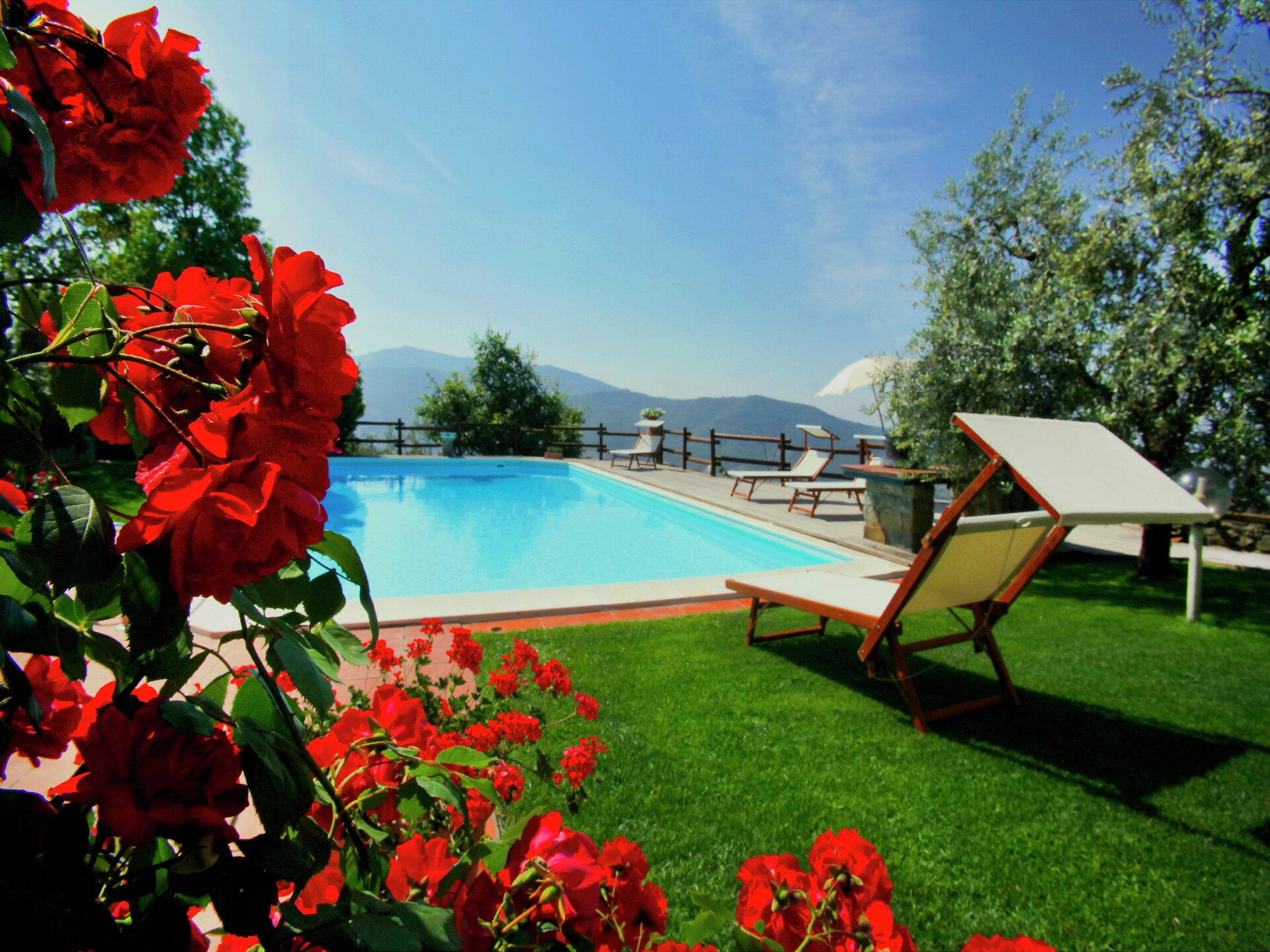 Villa la Foce: panoramische villa met privézwembad in Toscane - foto 24