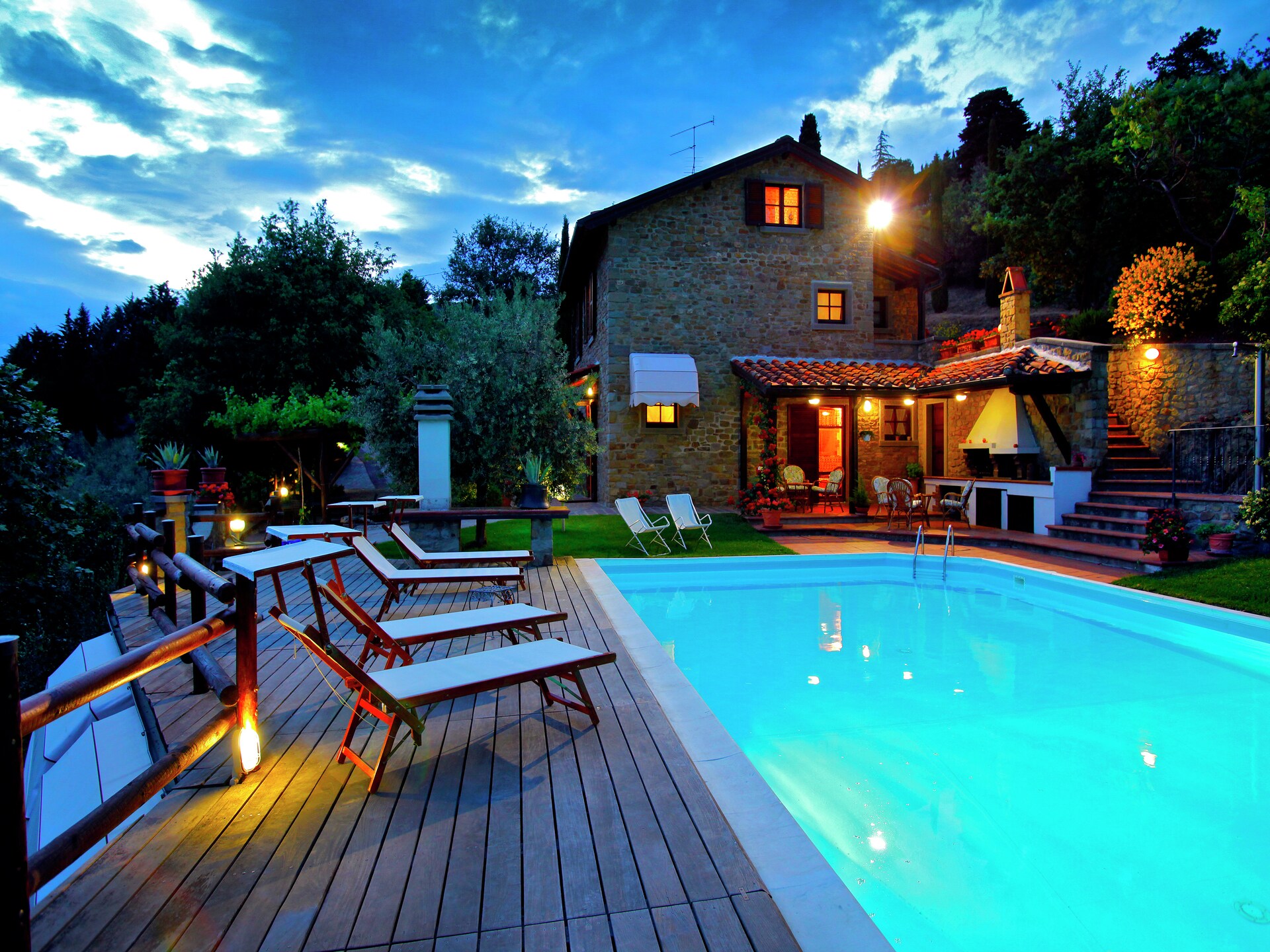 Villa la Foce: panoramische villa met privézwembad in Toscane - foto 4
