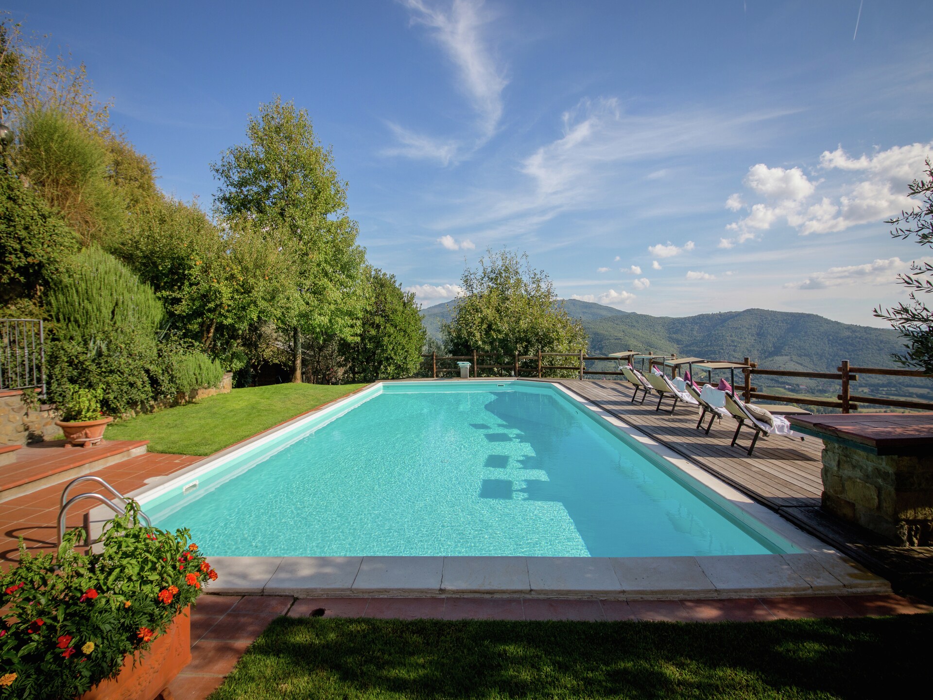Villa la Foce: panoramische villa met privézwembad in Toscane - foto 7