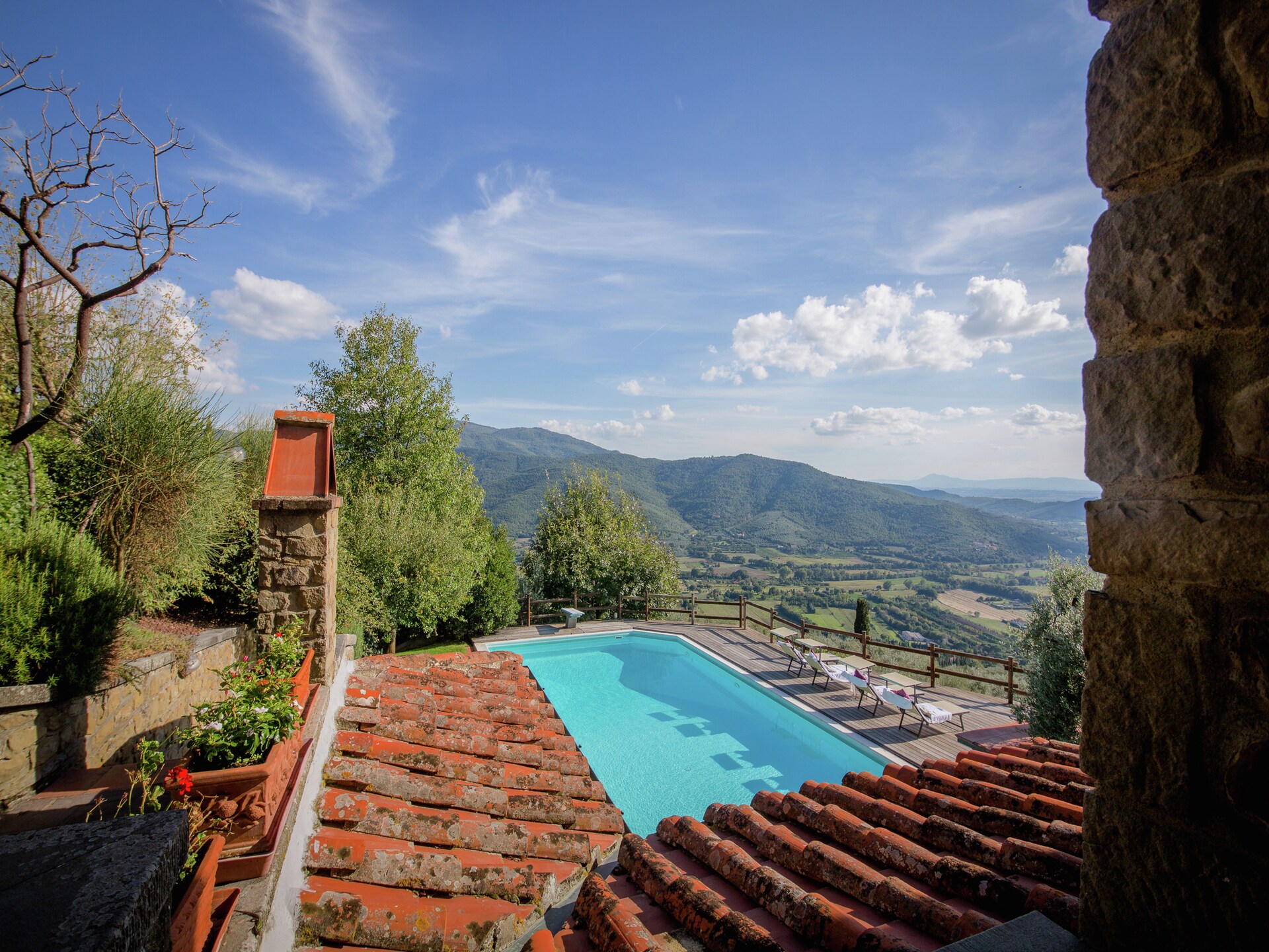 Villa la Foce: panoramische villa met privézwembad in Toscane - foto 9