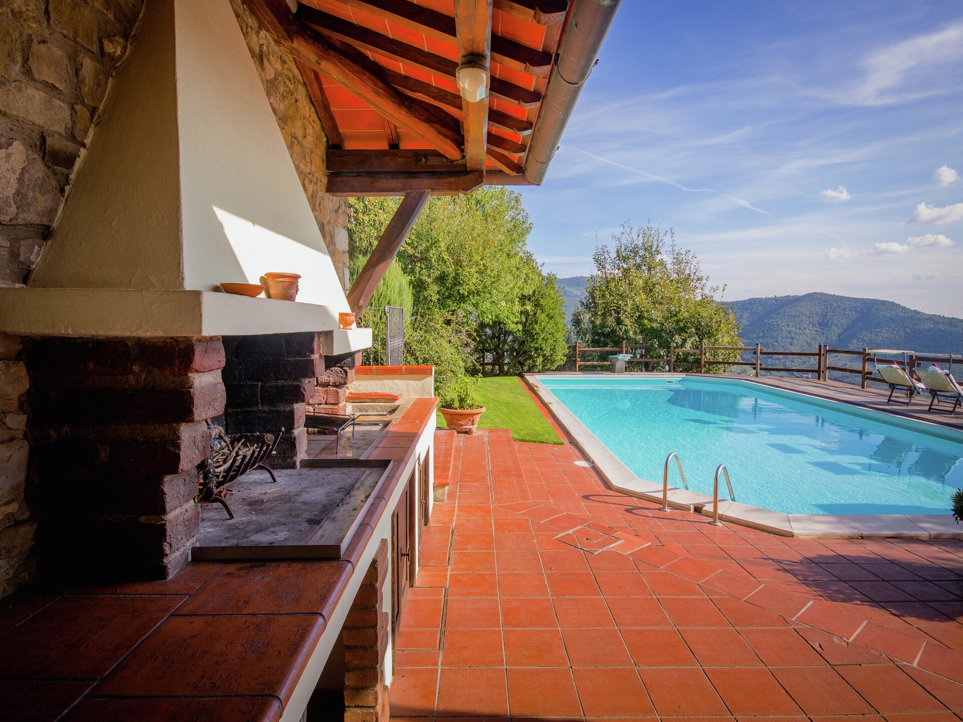 Villa la Foce: panoramische villa met privézwembad in Toscane - foto 25