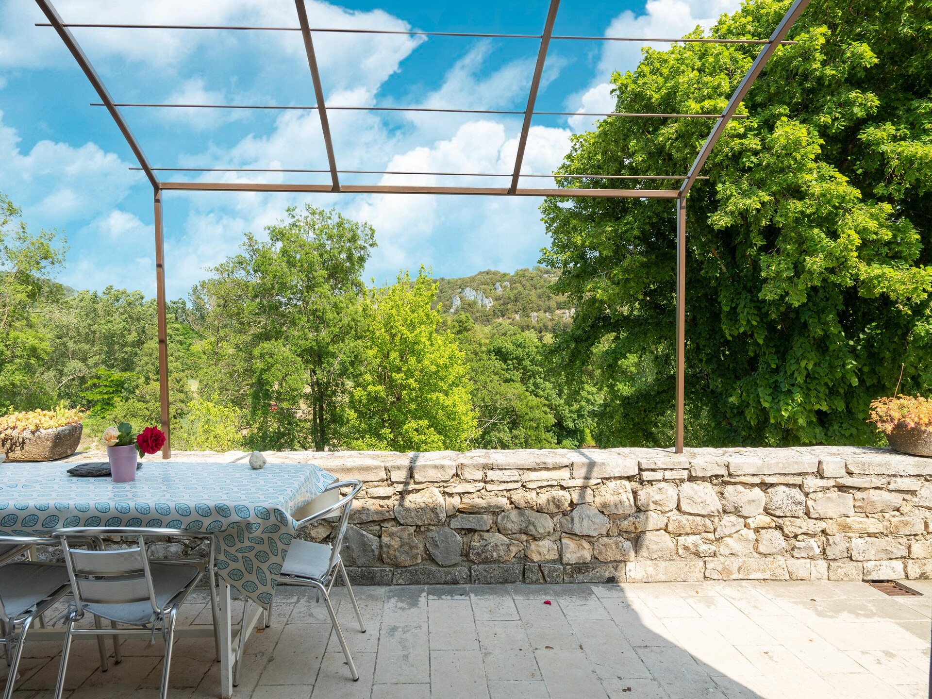Vrijstaand vakantiehuis met riviertuin en uitzicht op lavendel in Montclus - foto 24