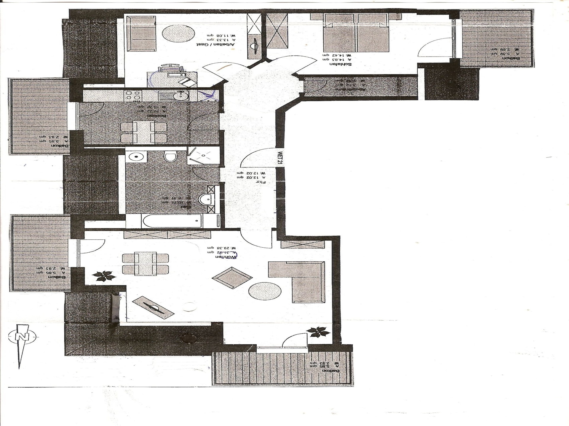 4-persoons appartement in het centrum van Barth met balkon - foto 26